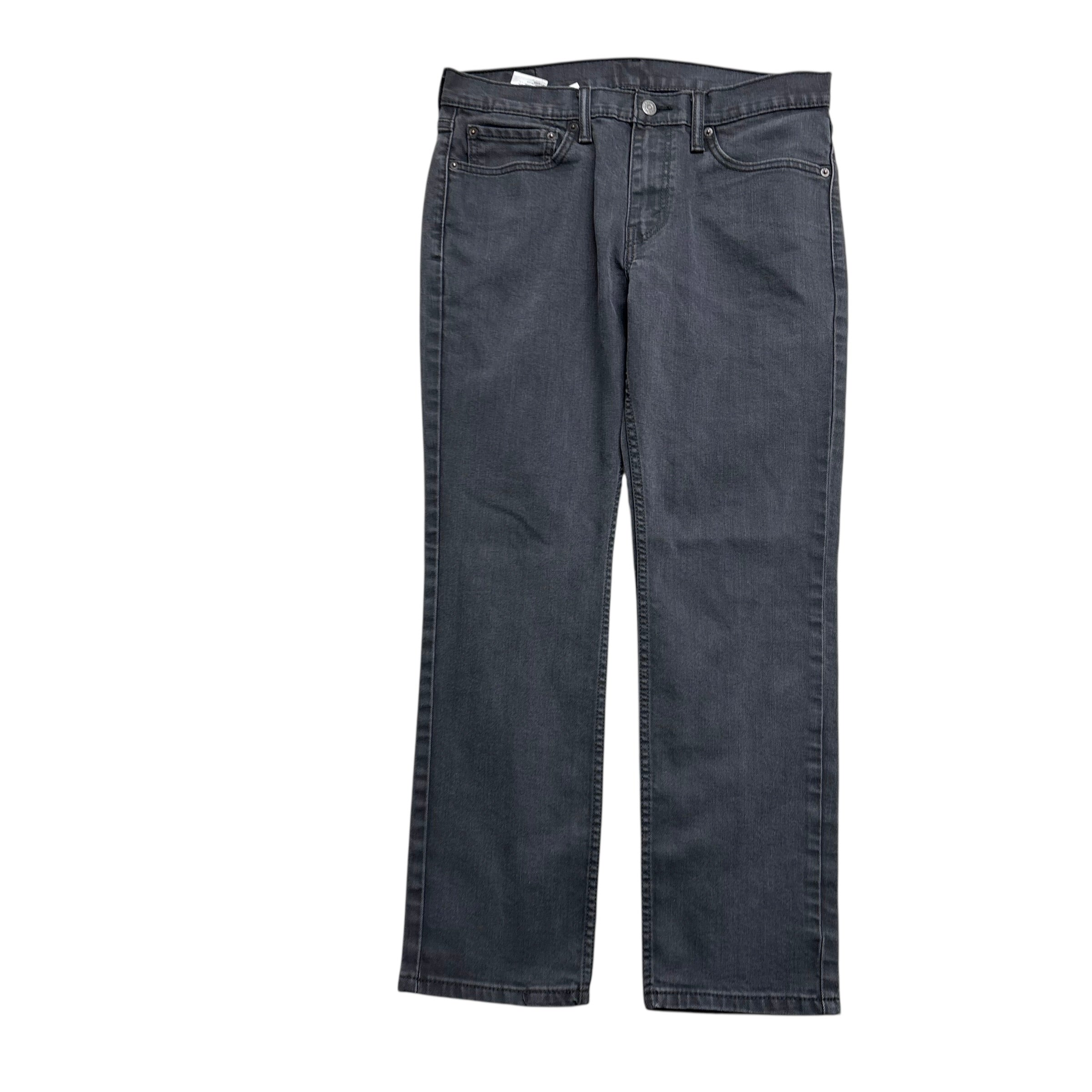 Levis 511 Jeans W34 L29 Mens Grey Slim Fit Stretch Denim (E)