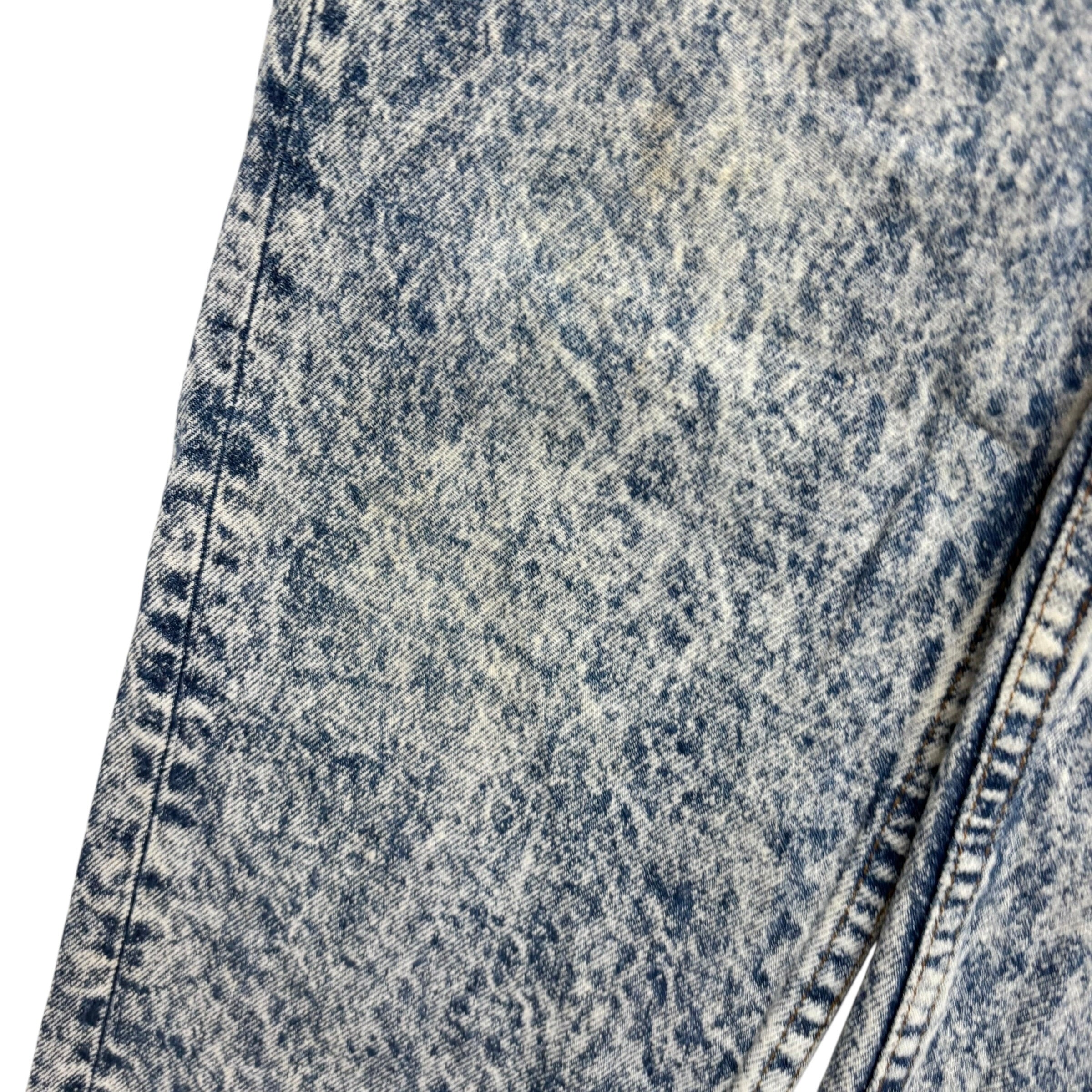 Levis Jeans W28 L34 Mens Acid Wash Blue Regular Tapered Fit Vintage Made In USA