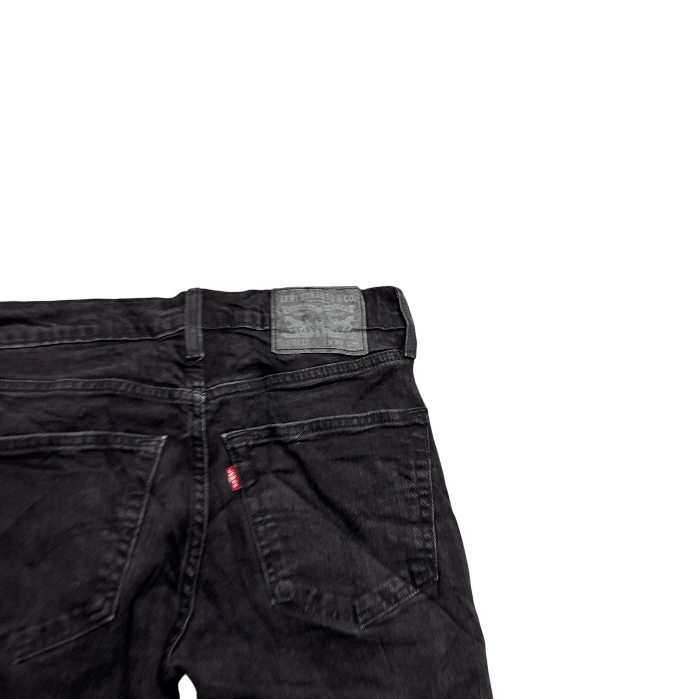 Levis 511 Jeans W29 L30 Mens Black Slim Fit Stretch Denim (E)