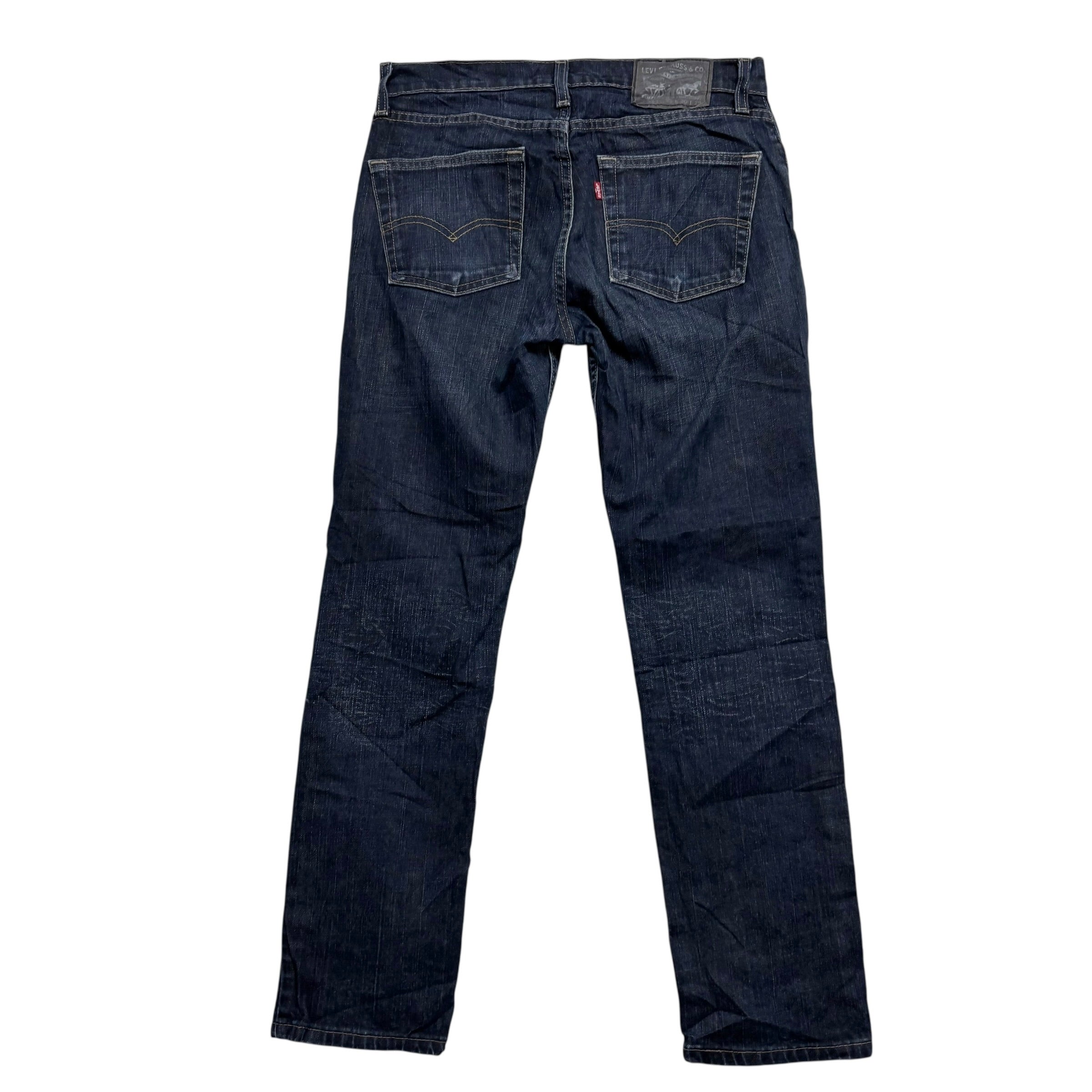 Levis 511 Jeans W30 L29 Mens Dark Blue Slim Fit Stretch Denim (E)