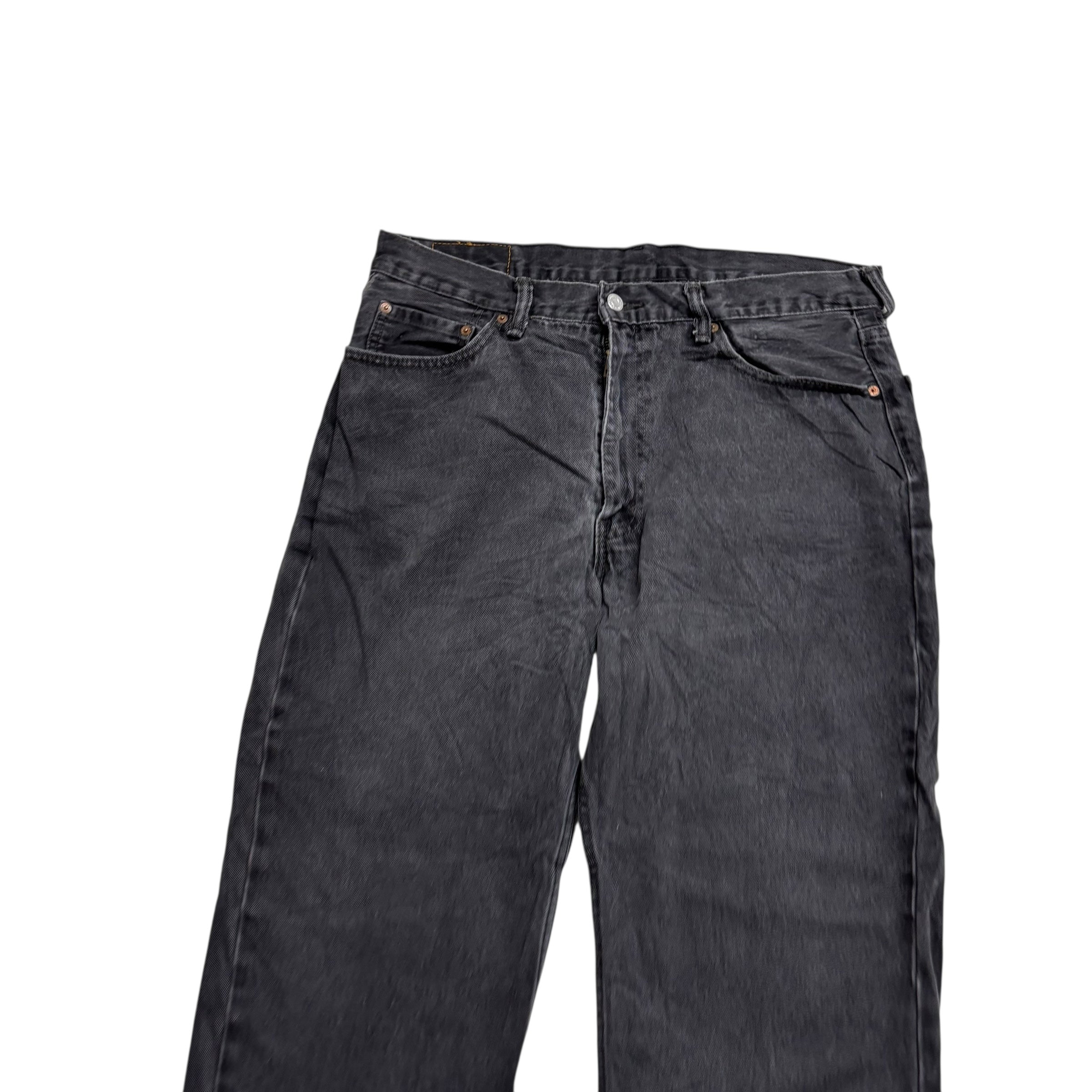 Levis 550 Jeans W36 L30 Mens Black Baggy Relaxed Straight Fit Denim