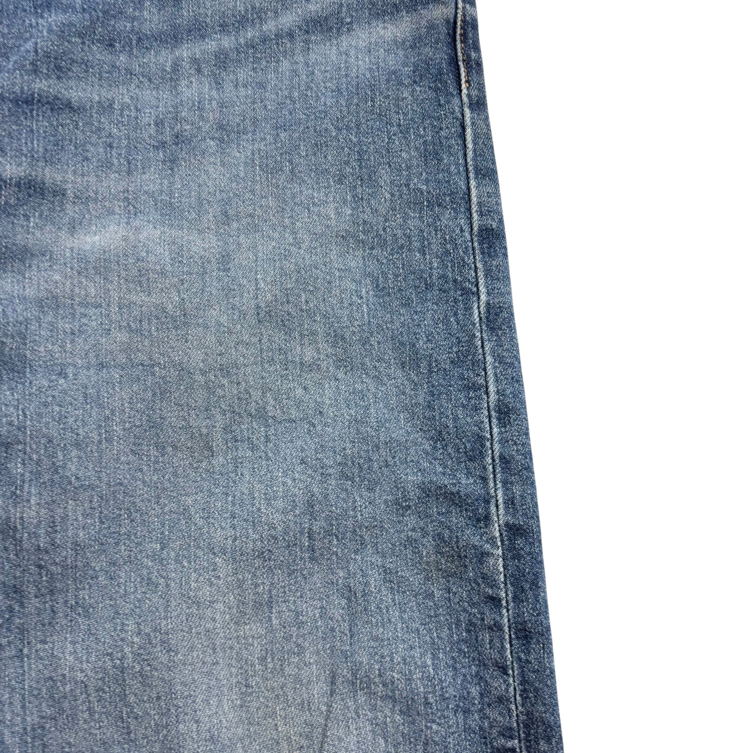 Levis 502 Jeans W38 L32 Mens Mid Blue Regular Tapered Fit Stretch Denim