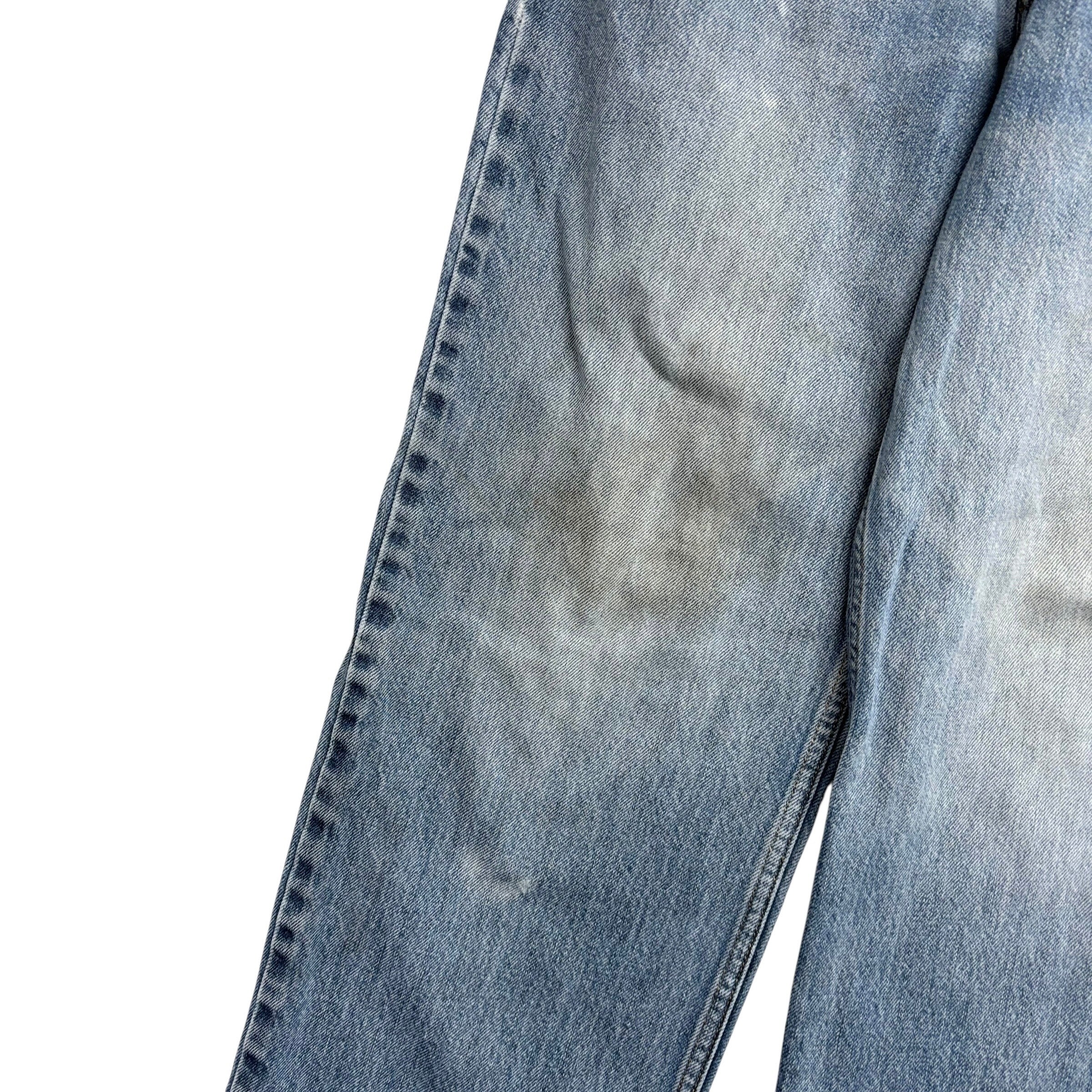 Levis 550 Jeans W32 L32 Mens Mid Blue Baggy Relaxed Straight Fit Denim (F)