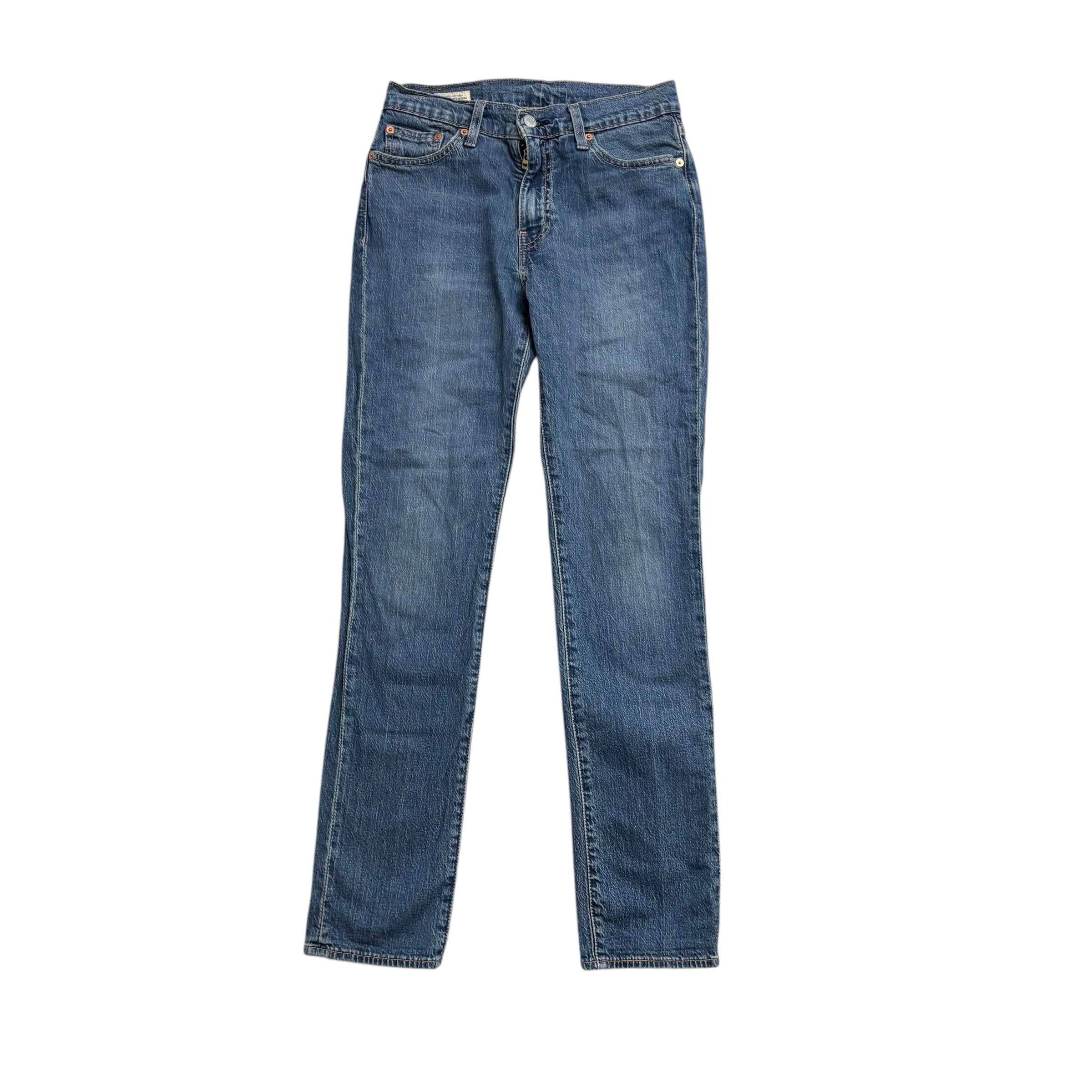 Levis 511 Jeans W29 L32 Mens Mid Blue Slim Fit Stretch Premium Denim (E)