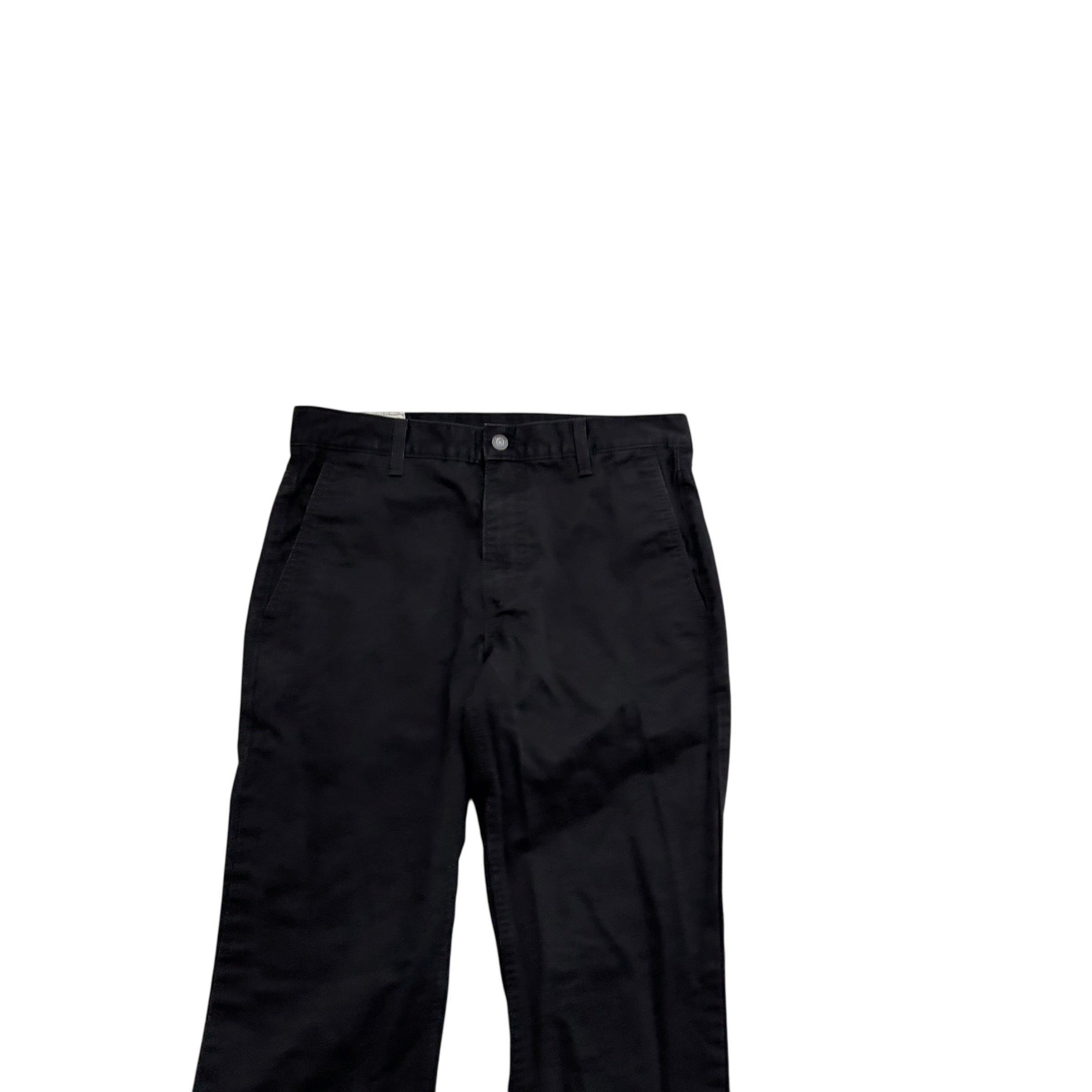 Levis Trousers W31 L32 Mens Black Regular Tapered Fit Pants (E)