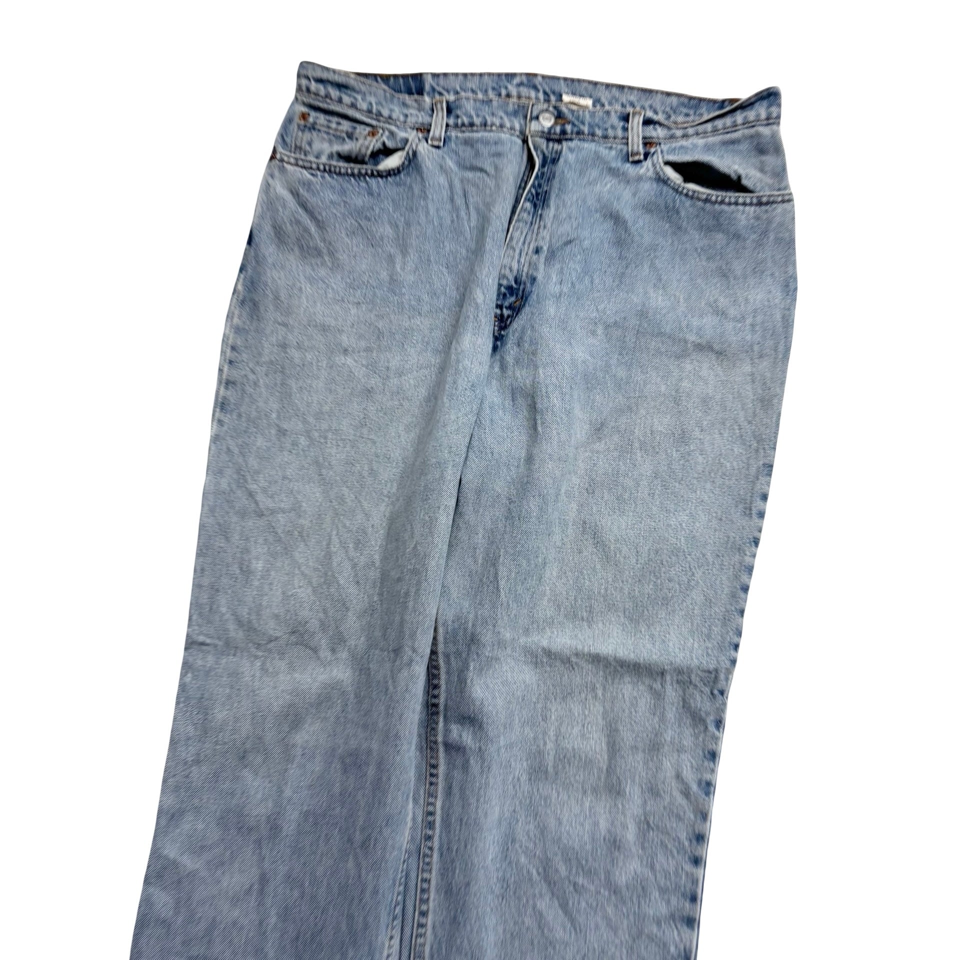 Levis 550 Jeans W38 L34 Womens Light Blue Relaxed Tapered Fit Denim