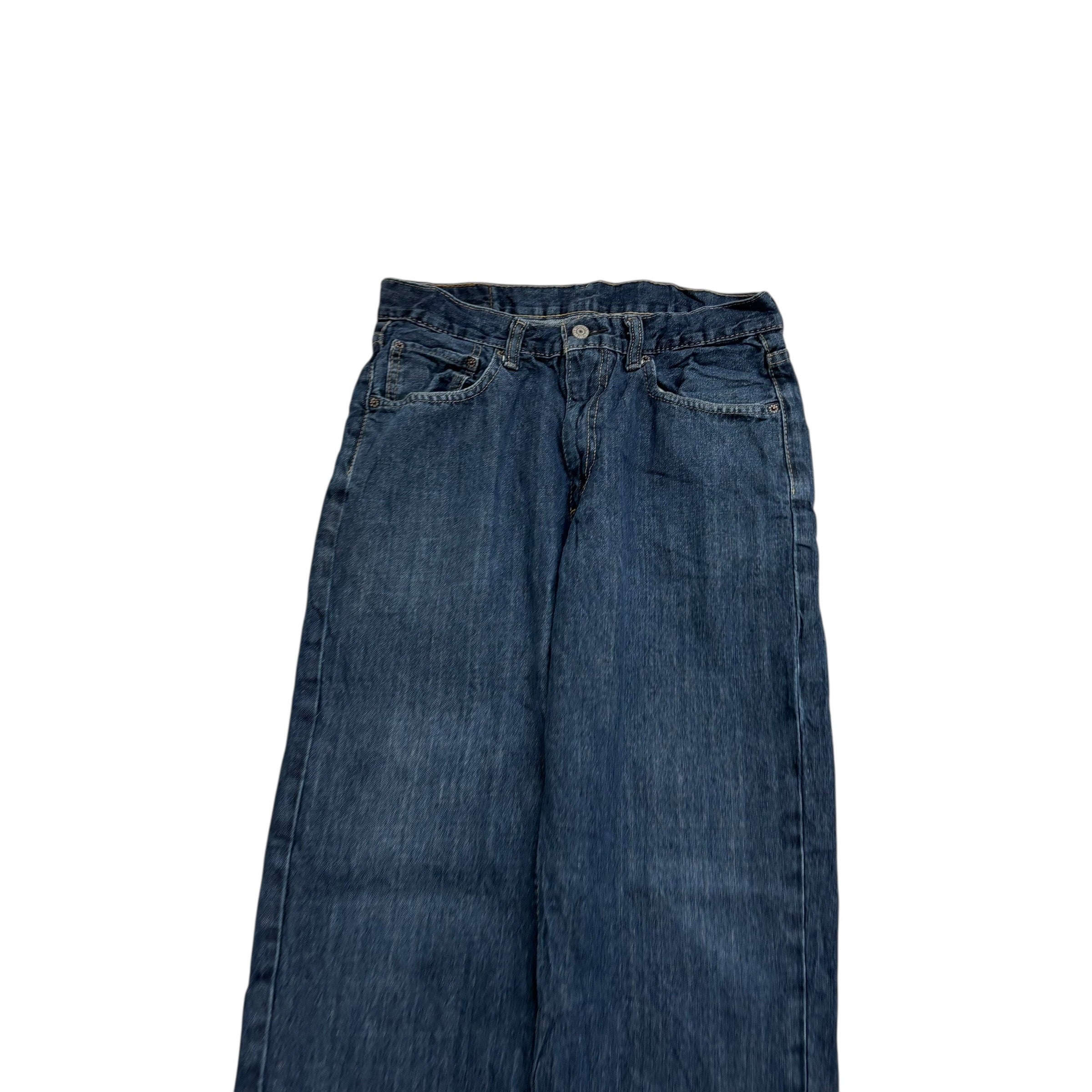 Levis 550 Jeans W32 L34 Mens Dark Blue Baggy Relaxed Straight Fit Denim (E)