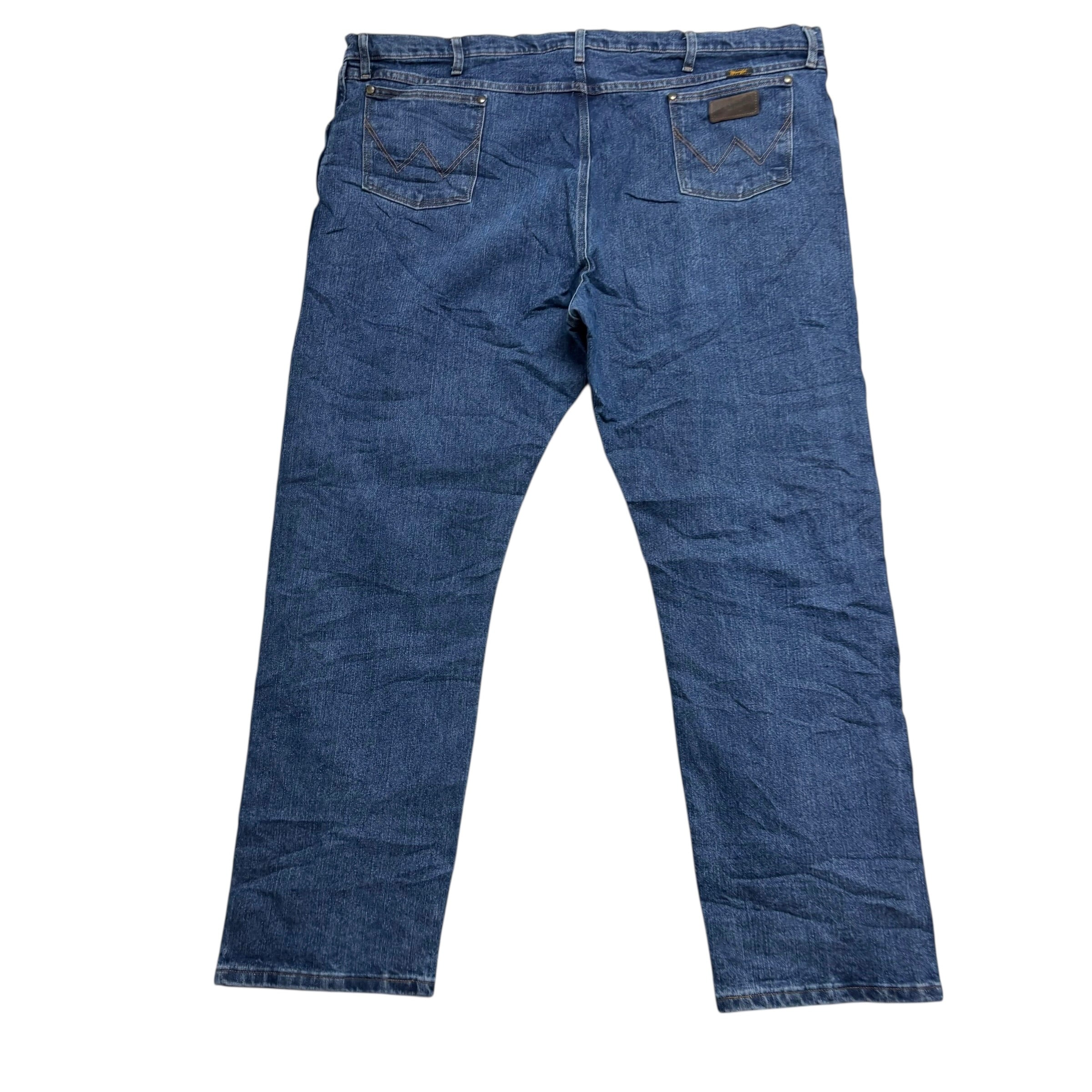 Wrangler Jeans Cowboy Cut W48 L34 Mens Mid Blue 47 Regular Fit Stretch (E)