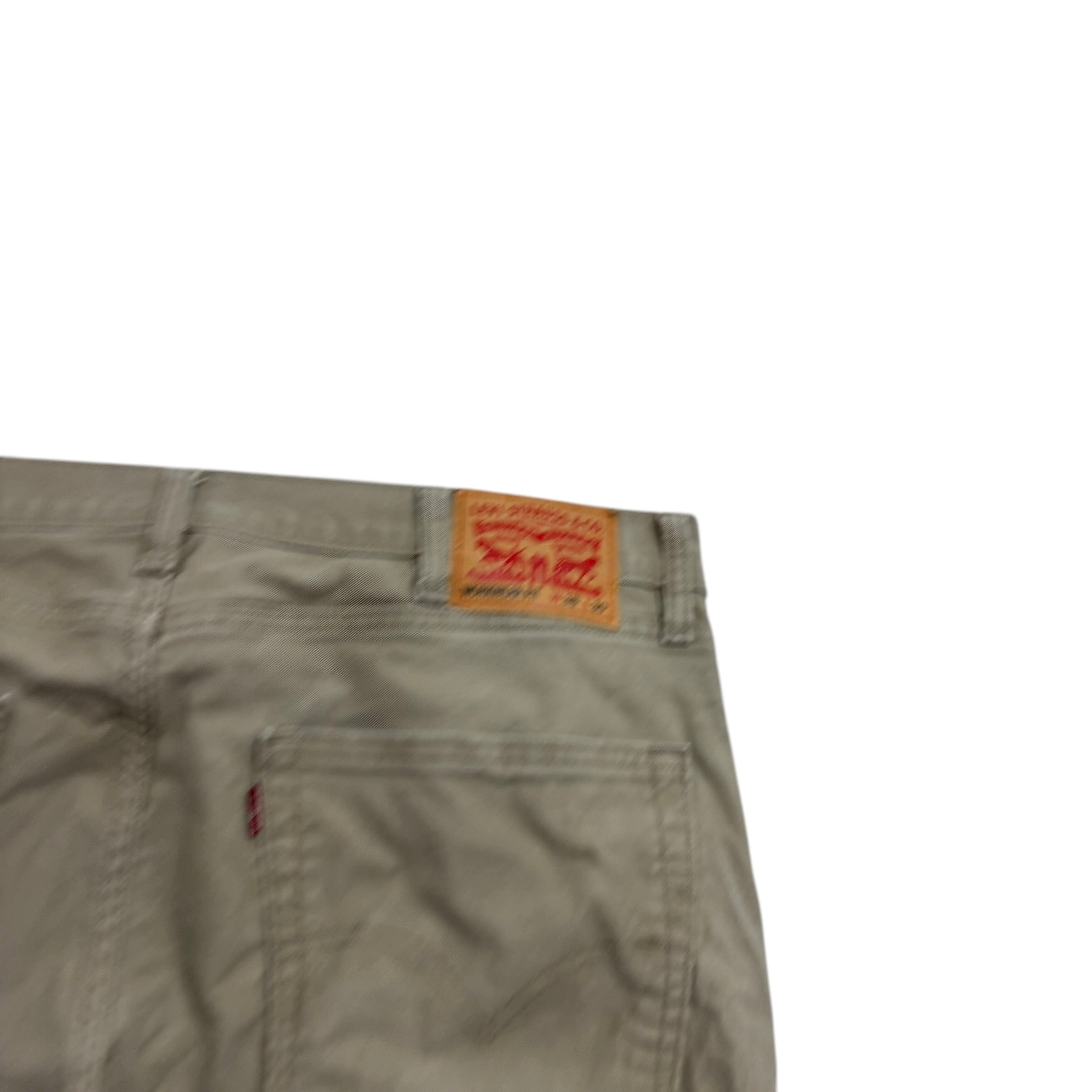 Levis Workwear Jeans W38 L30 Mens Beige Regular Straight Fit Stretch Denim (F)
