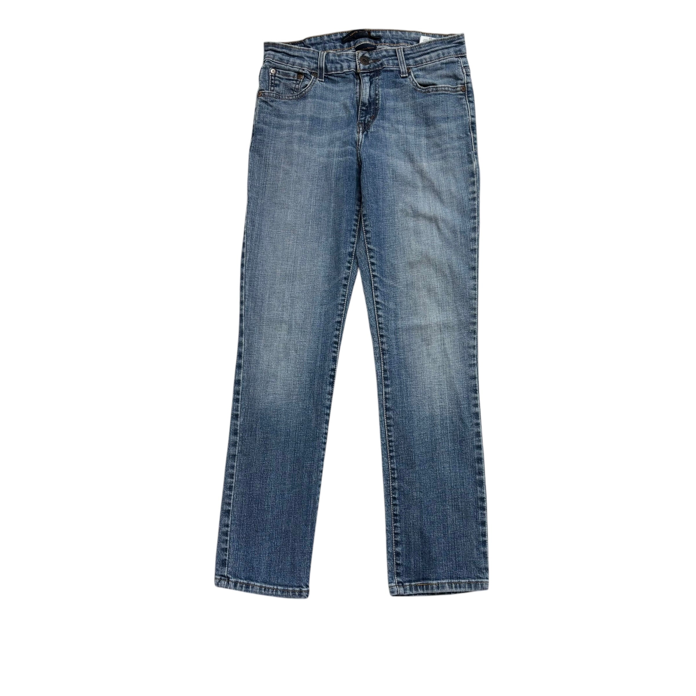 Levis Skinny Jeans W27 L29 Womens Mid Rise Mid Blue Vintage Stretch Denim (E)