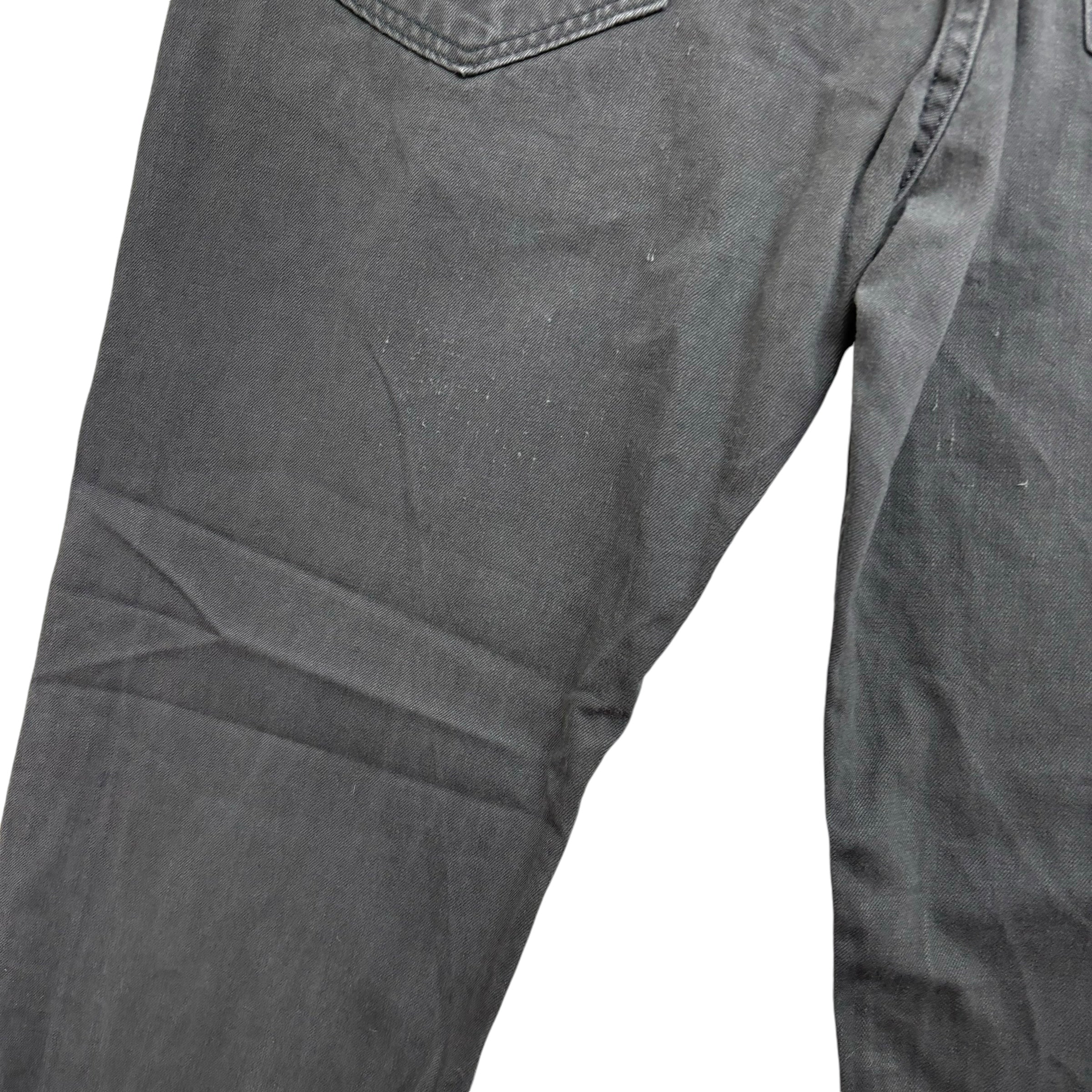 Levis 505 Trousers W35 L31 Mens Grey Regular Straight Fit Cotton Pants