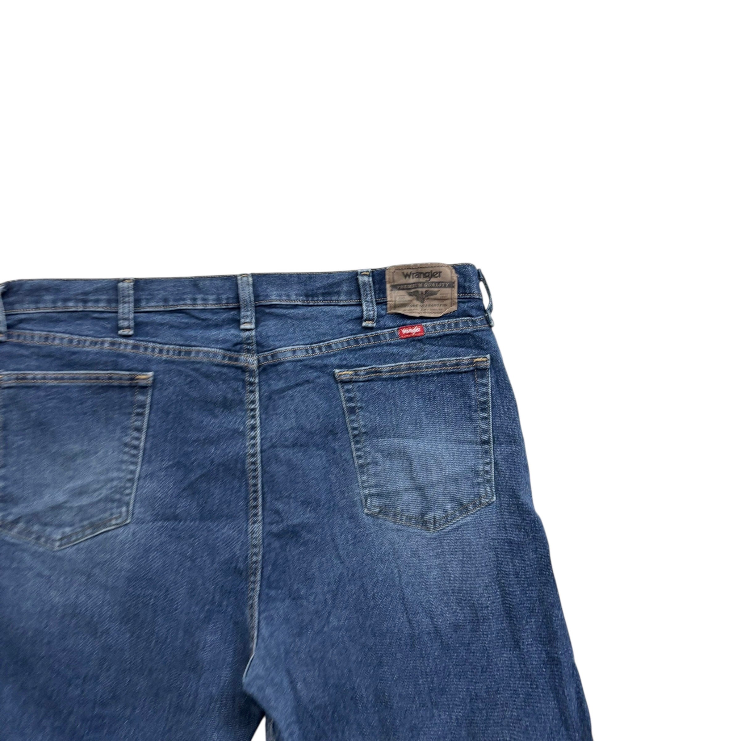 Wrangler Baggy Jorts W38 Mens Denim Shorts Dark Blue Relaxed Fit Stretch