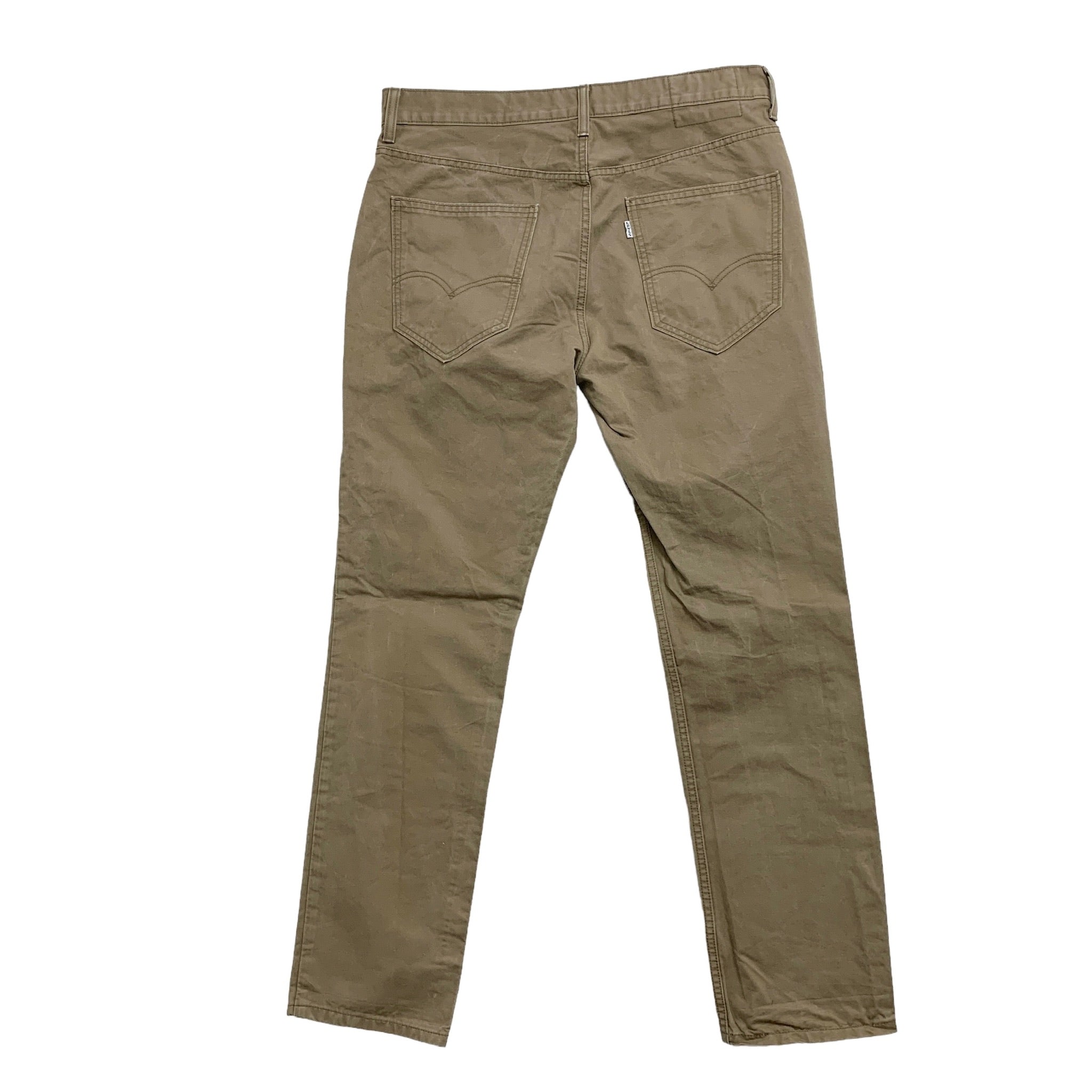 Levis 511 Chino Trousers W33 L30 Mens Brown Slim Fit Cotton Pants