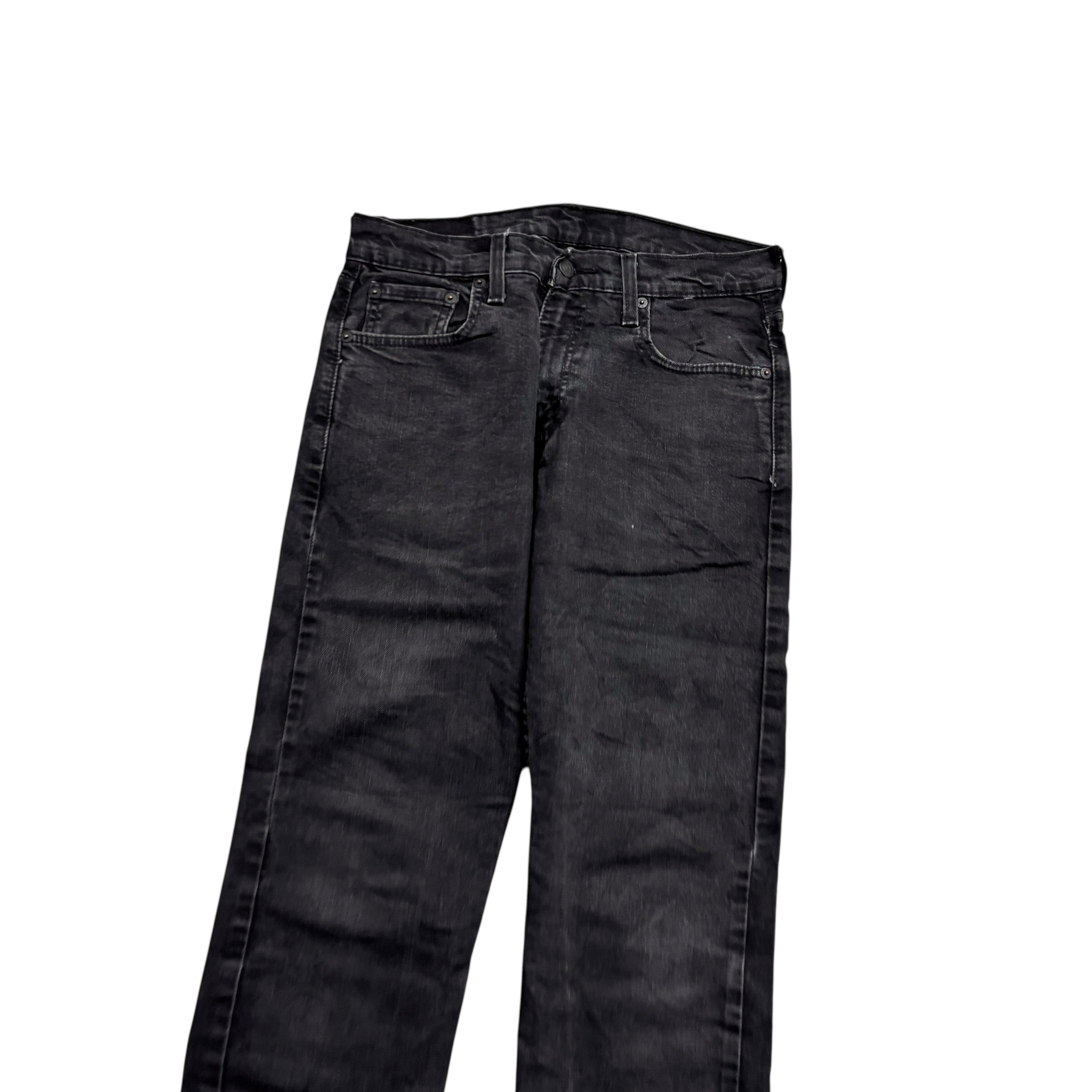 Levis 512 Jeans W30 L31 Mens Black Slim Tapered Fit Stretch Denim (E)