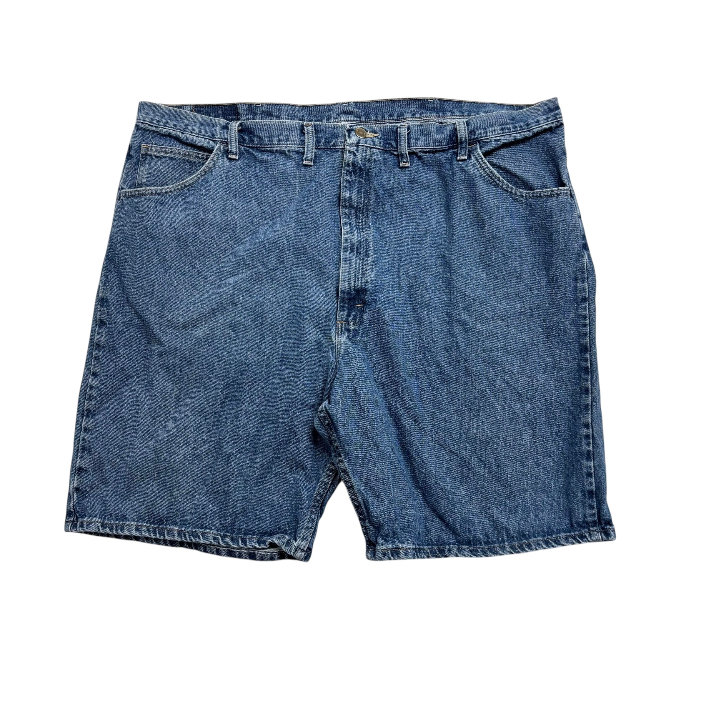 Wrangler Baggy Jorts W48 Mens Denim Shorts Mid Blue Relaxed Fit (E)