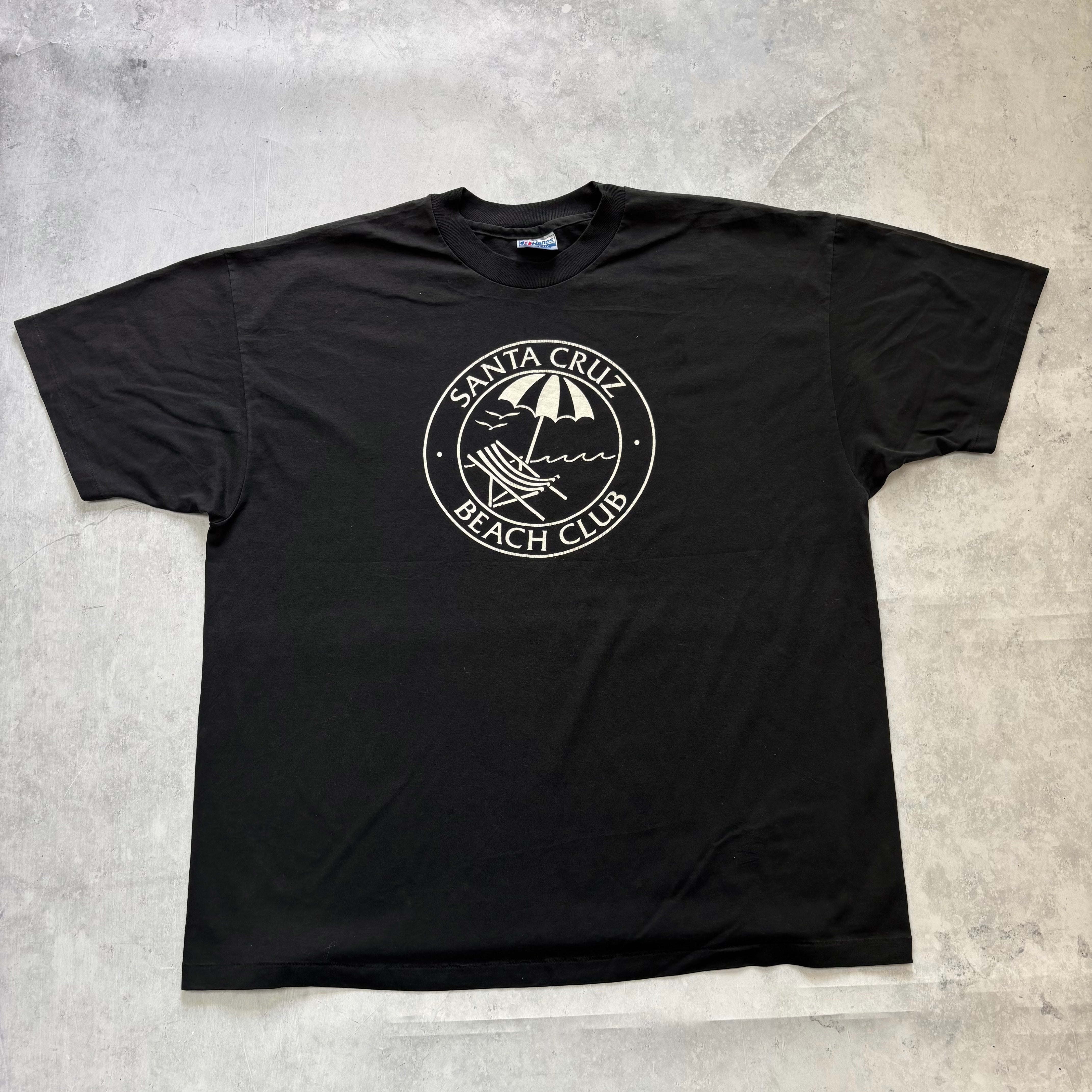 Vintage T Shirt Mens XXL Black Single Stitch Graphic Print 90s USA Tourist (E)