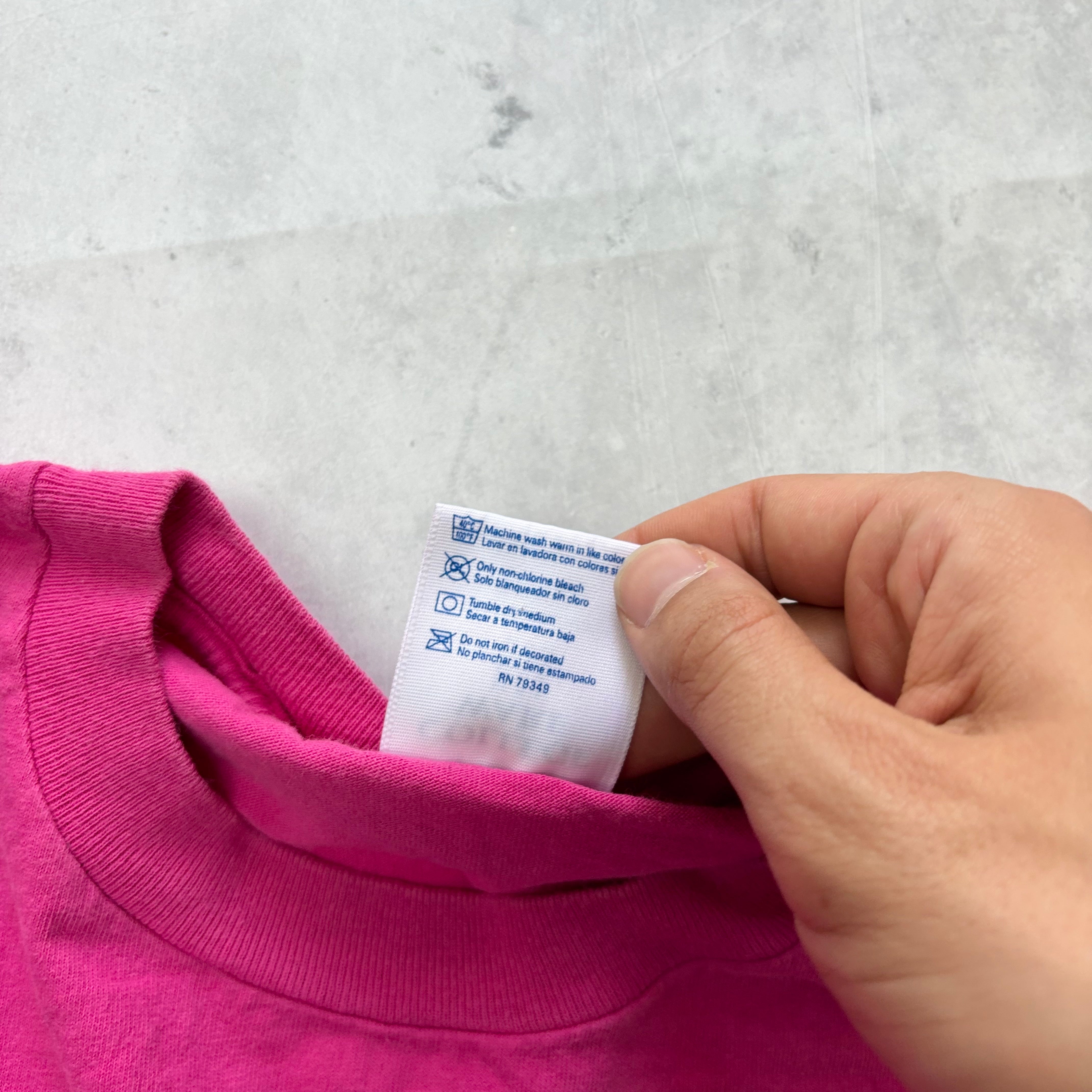 Vintage T Shirt Mens Large Pink Single Stitch Graphic Print 90s Betty Boop (E)