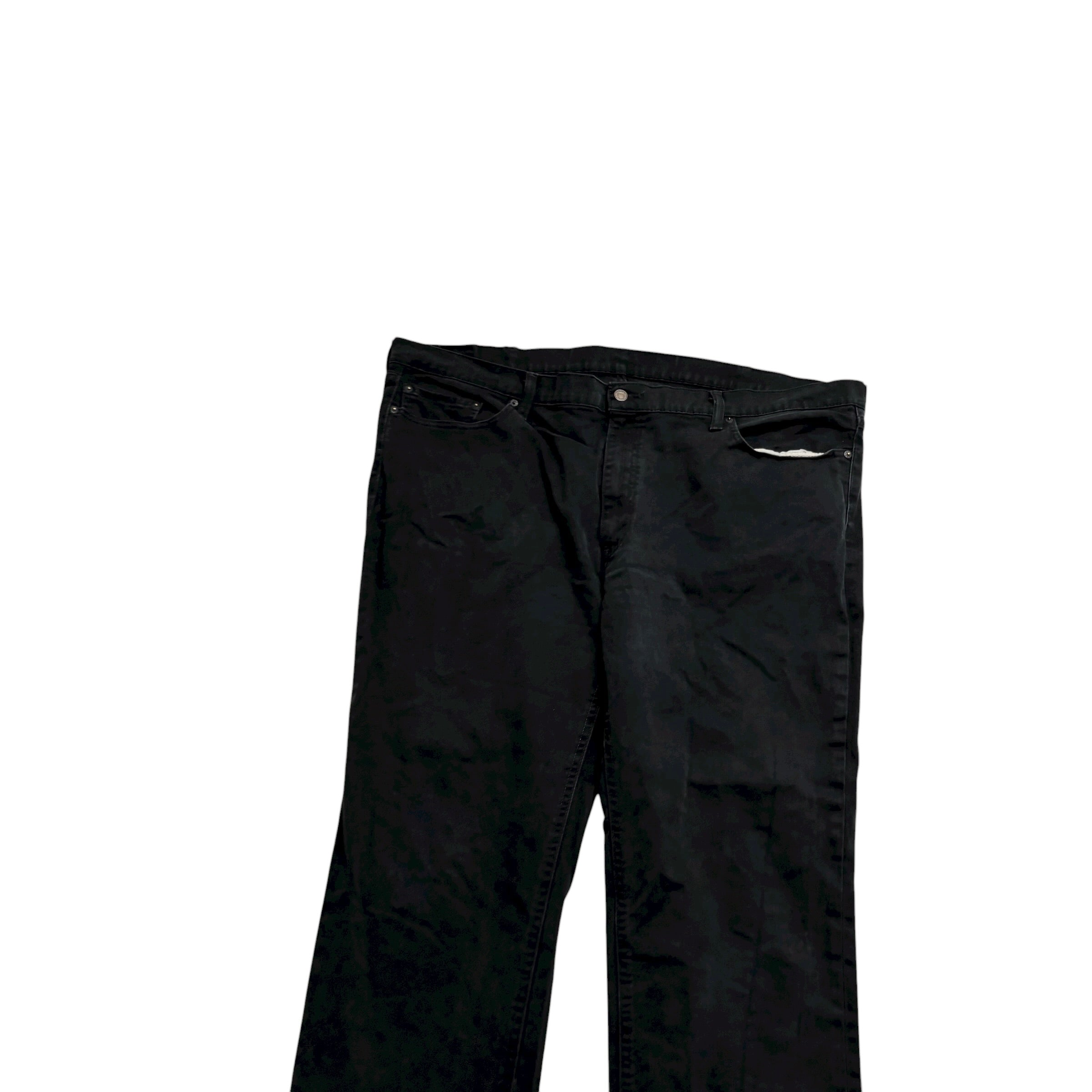 Levis 541 Jeans W46 L32 Mens Black Athletic Tapered Fit Stretch Denim