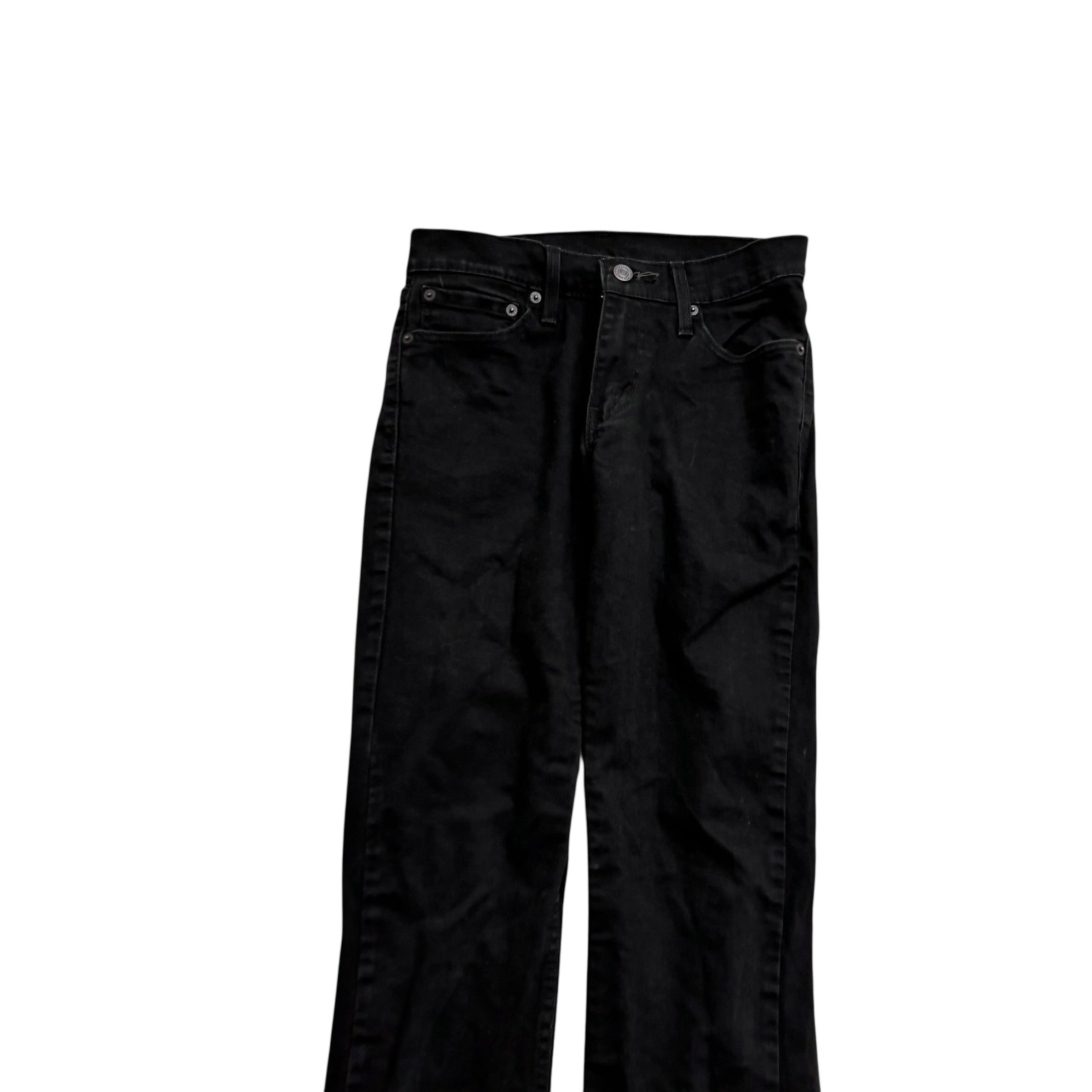 Levis 511 Jeans W26 L29 Mens Black Slim Fit Stretch Denim (E)