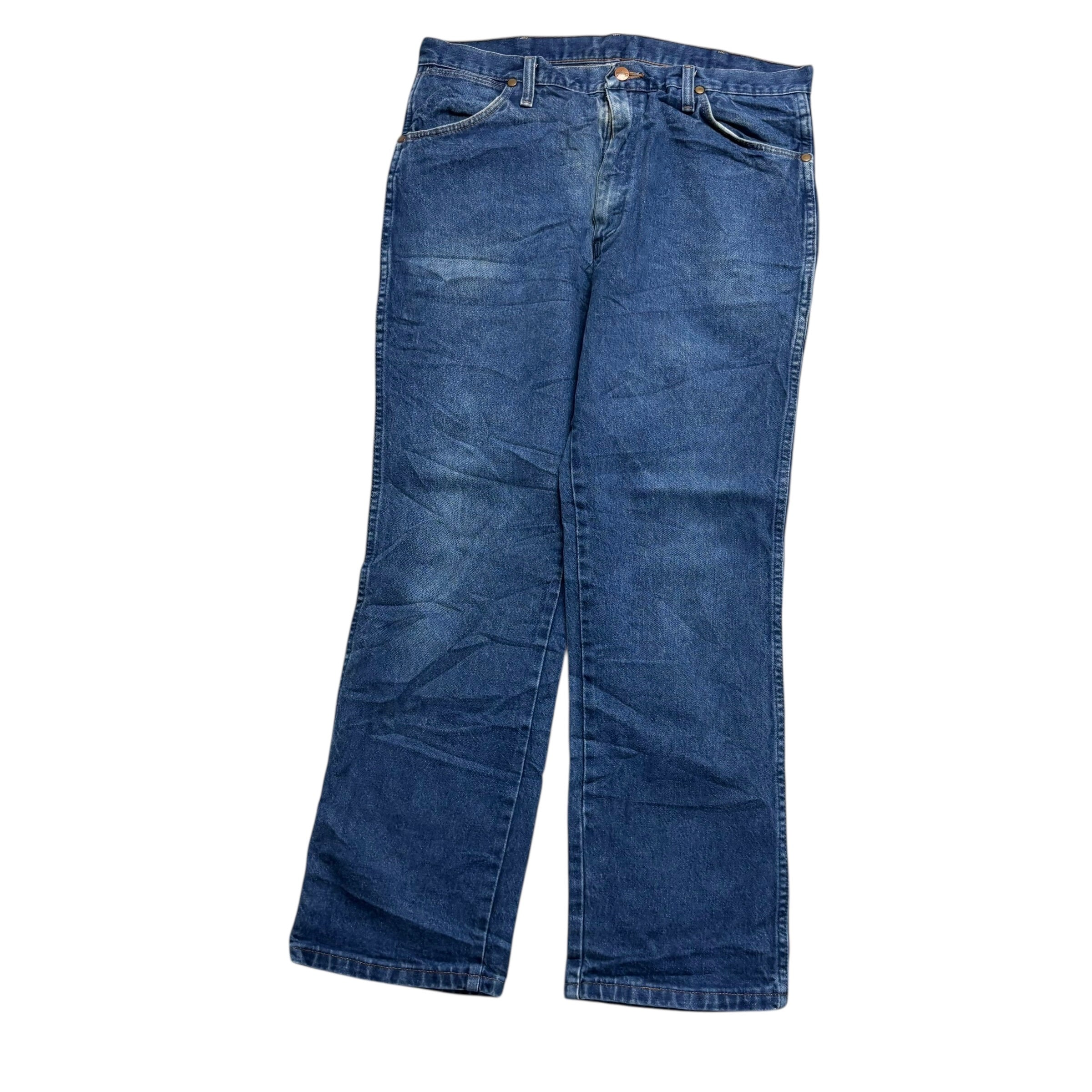 Wrangler Jeans Cowboy Cut W35 L32 Mens Mid Blue 936 Slim Fit Denim