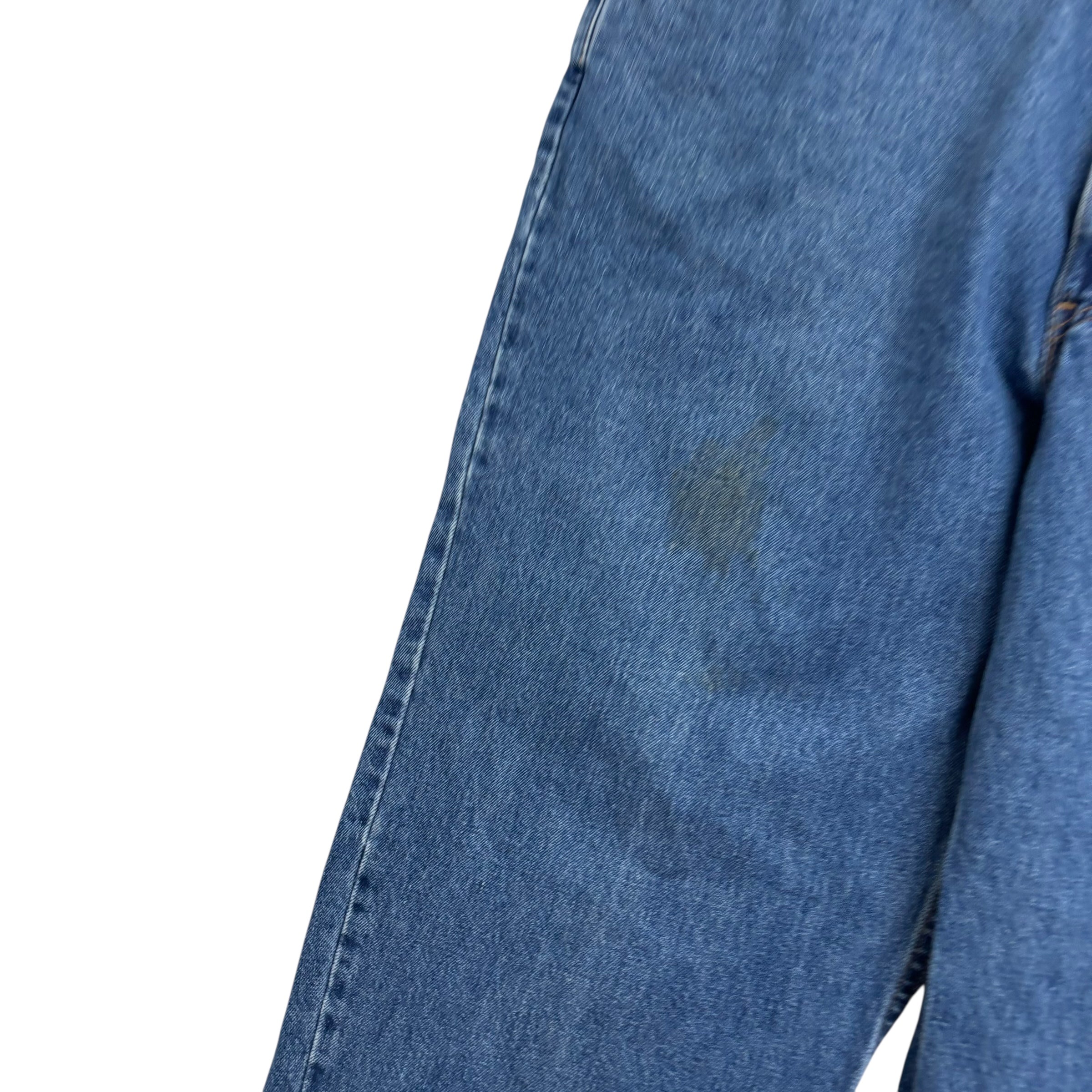 Levis 550 Jeans W46 L30 Mens Mid Blue Relaxed Straight Fit Made In USA Vintage (F)