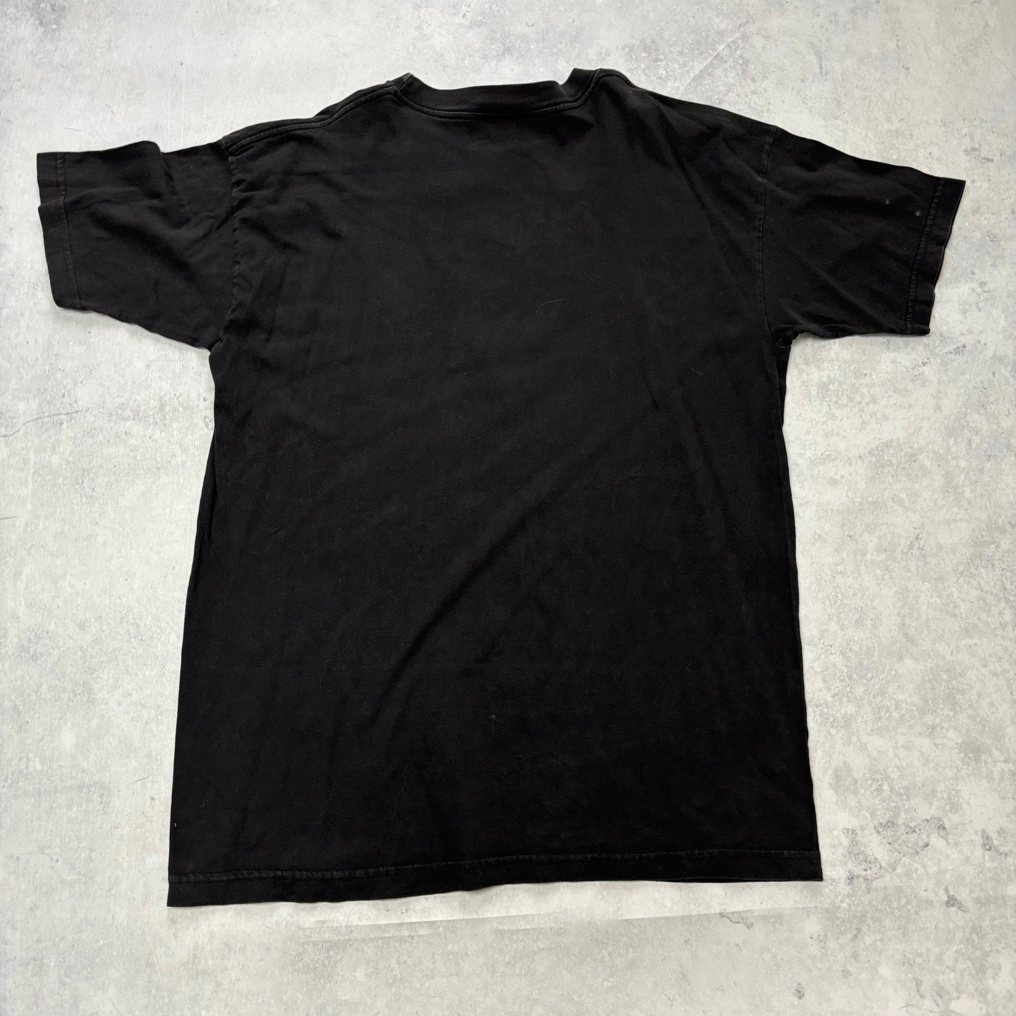 Vintage T Shirt Mens XL Black Graphic Print 90s Tuxedo (E)