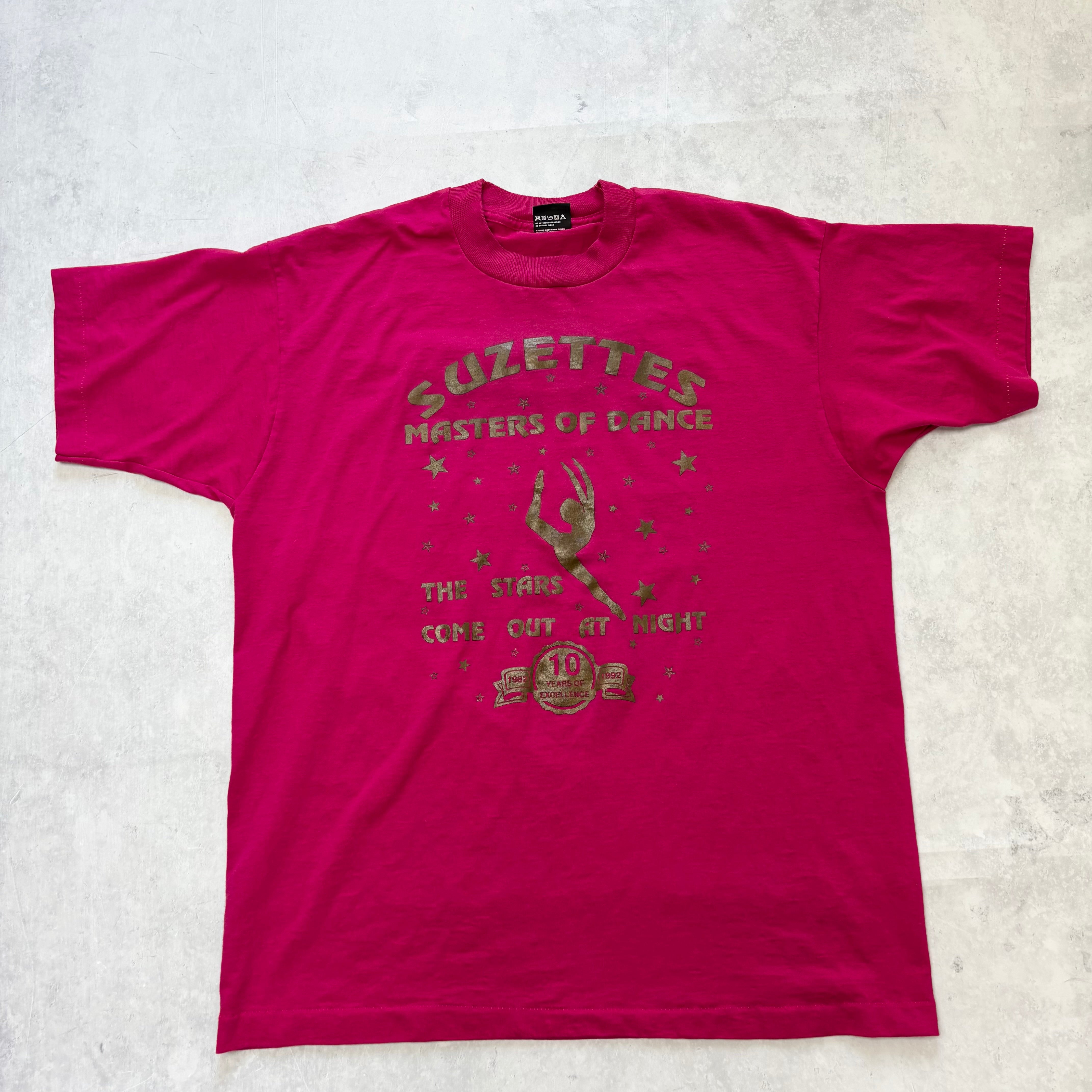 Vintage T Shirt Mens Large Pink Single Stitch Graphic Print 90s