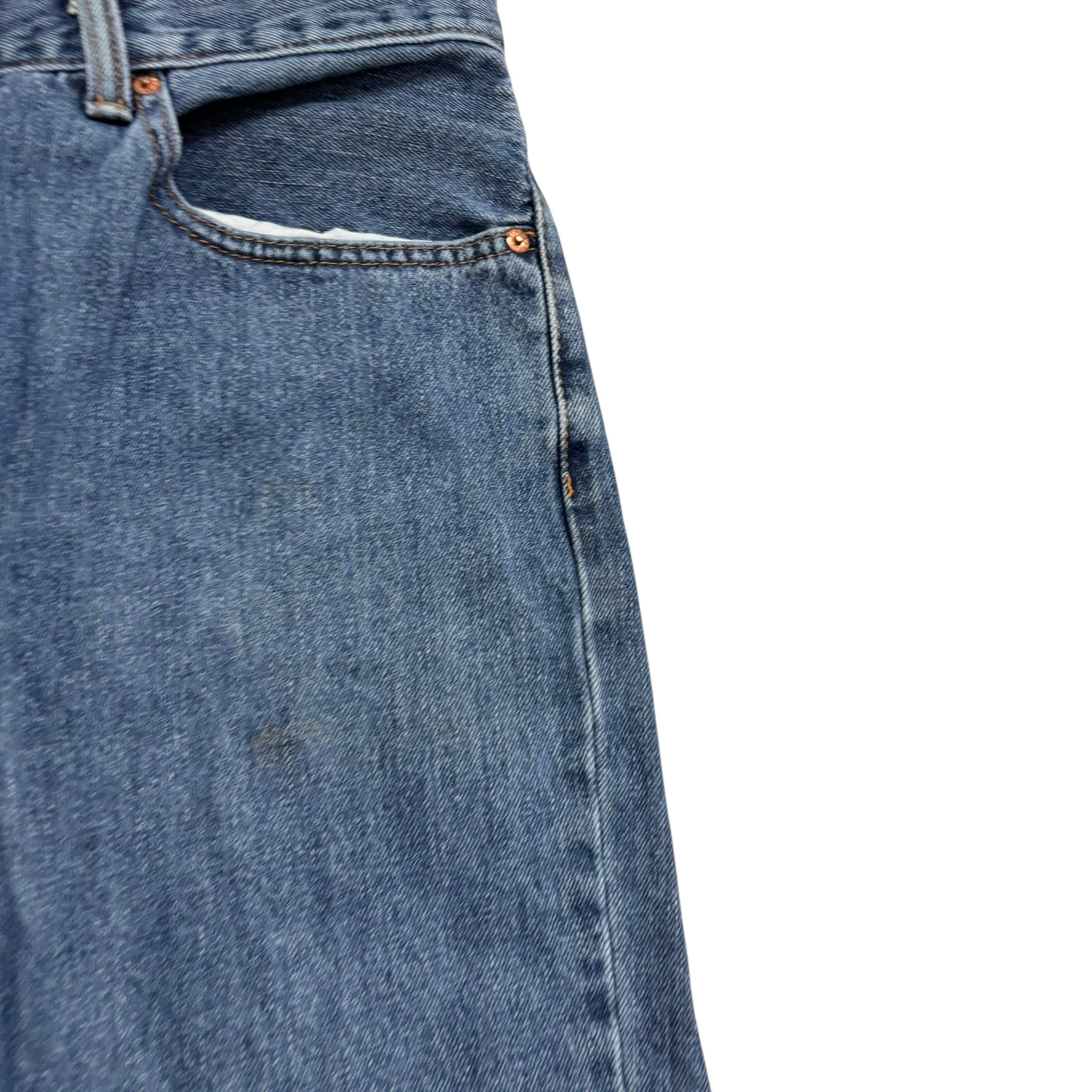 Levis 550 Jeans W38 L34 Mens Mid Blue Baggy Relaxed Straight Fit Vintage Denim