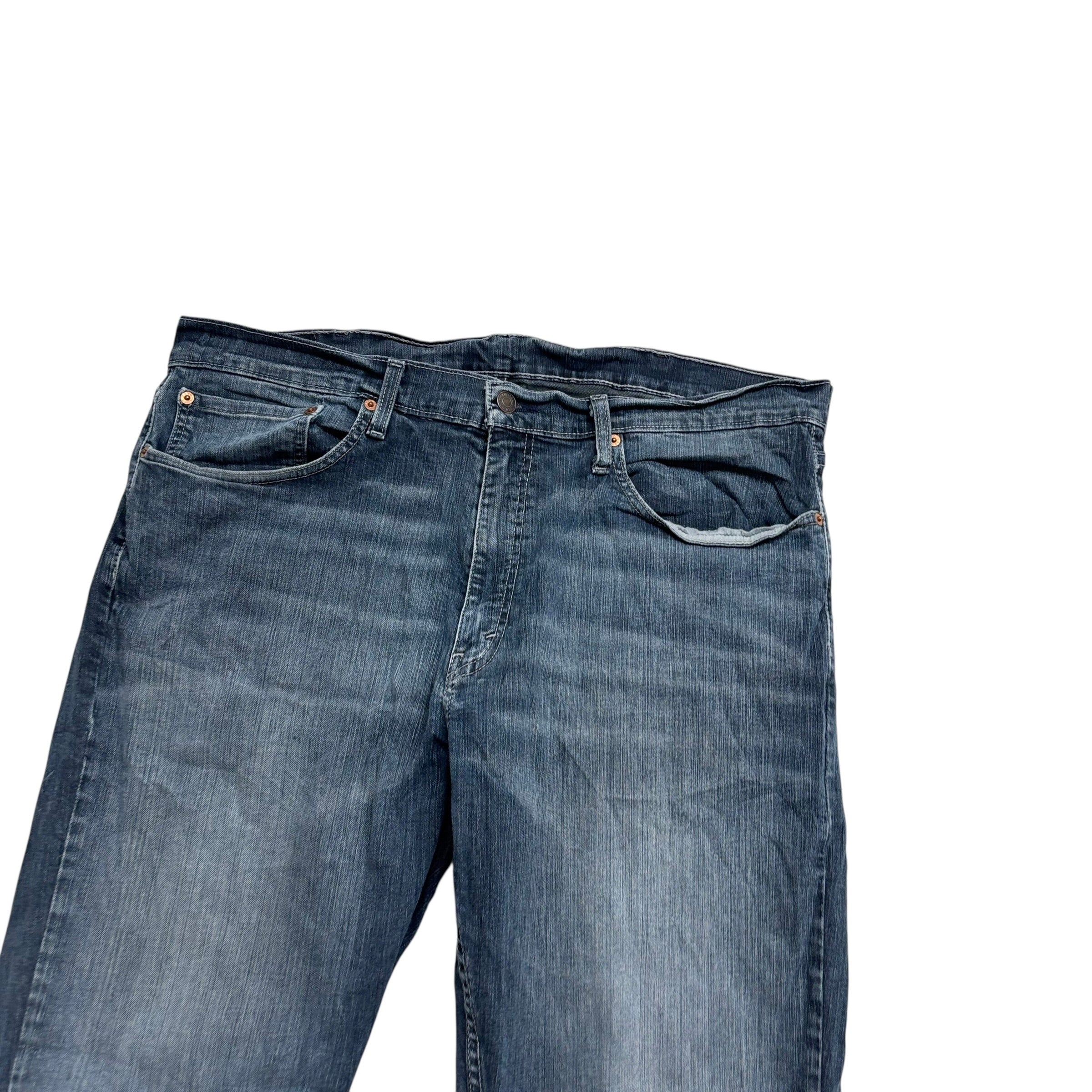 Levis 559 Jeans W38 L30 Mens Dark Blue Relaxed Straight Fit Stretch Denim (E)