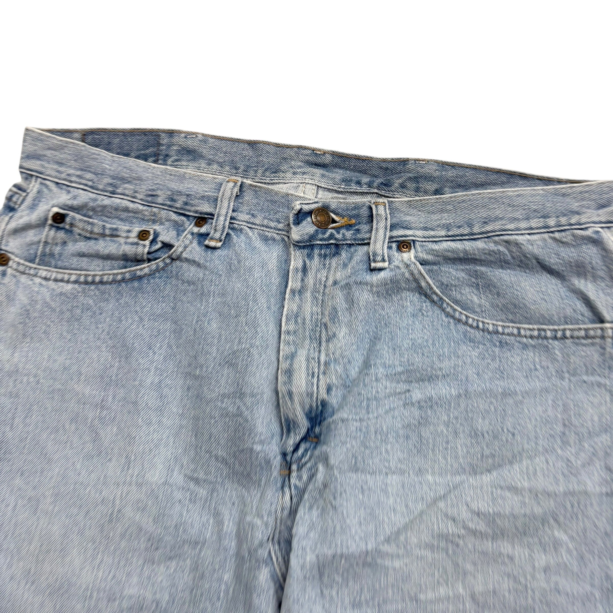 Wrangler Baggy Jorts W36 Mens Denim Shorts Light Blue Relaxed Fit