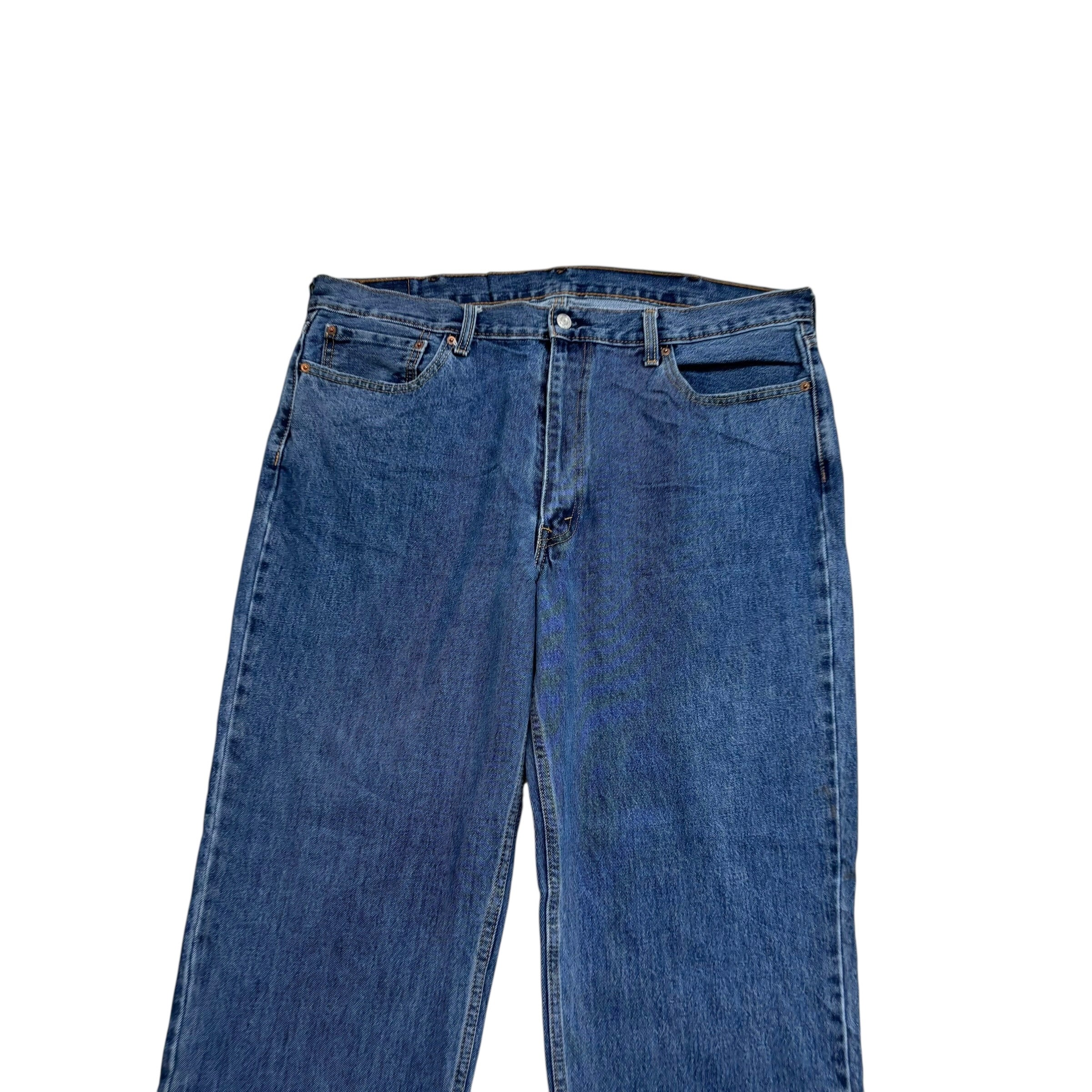 Levis 550 Jeans W40 L32 Mens Mid Blue Baggy Relaxed Straight Fit Denim