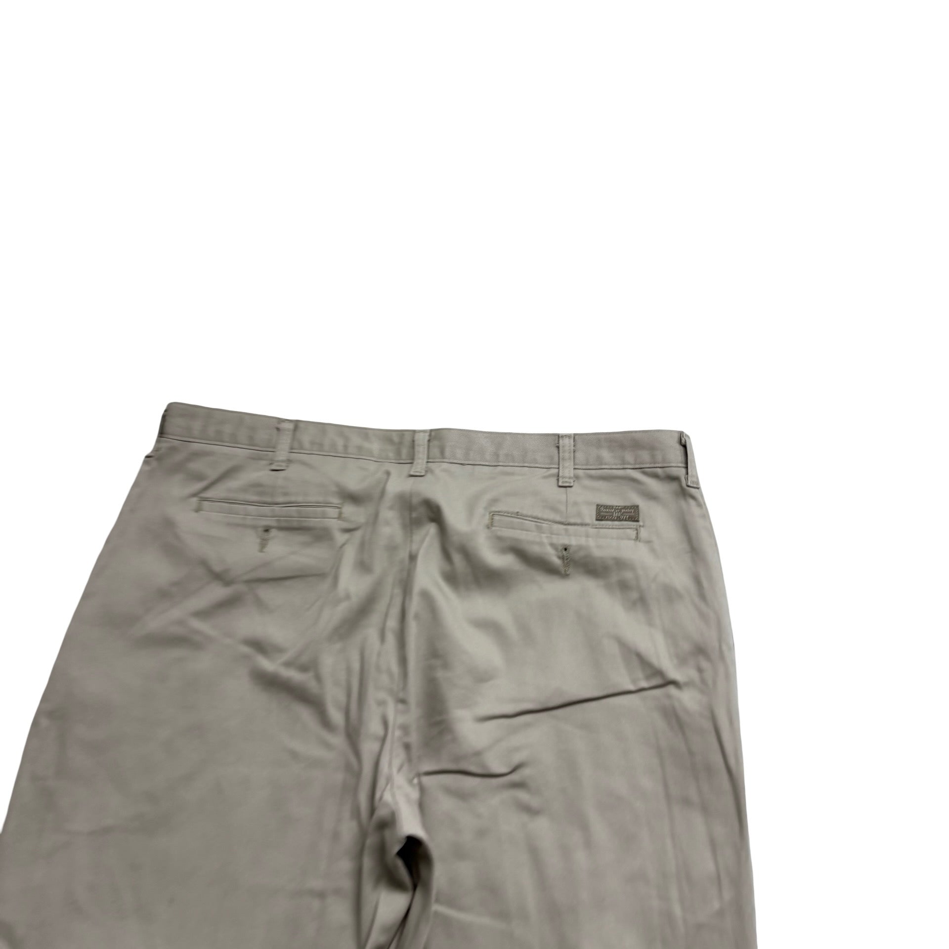 Lee Trousers W40 L30 Mens Beige Relaxed Straight Fit Vintage Pants (E)