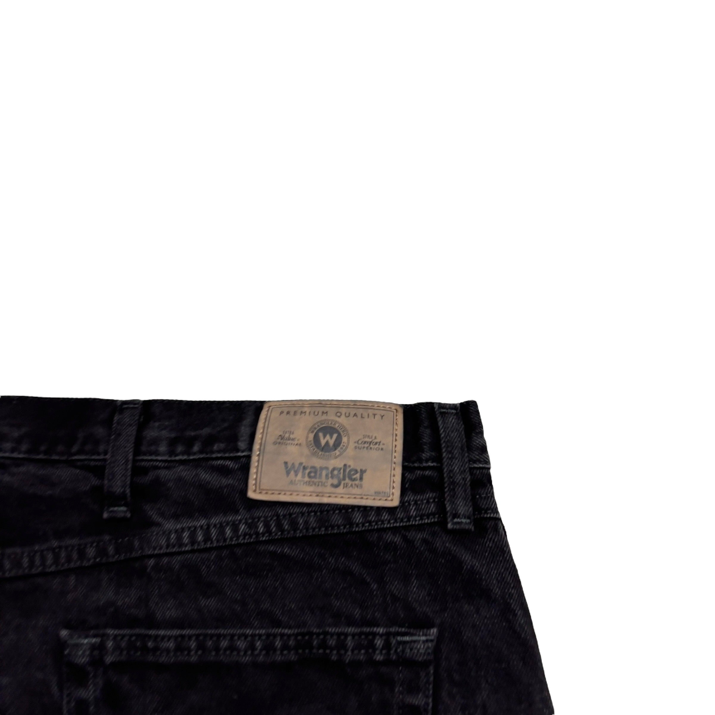 Wrangler Jeans W50 L29 Mens Black Relaxed Straight Fit Baggy Denim (E)