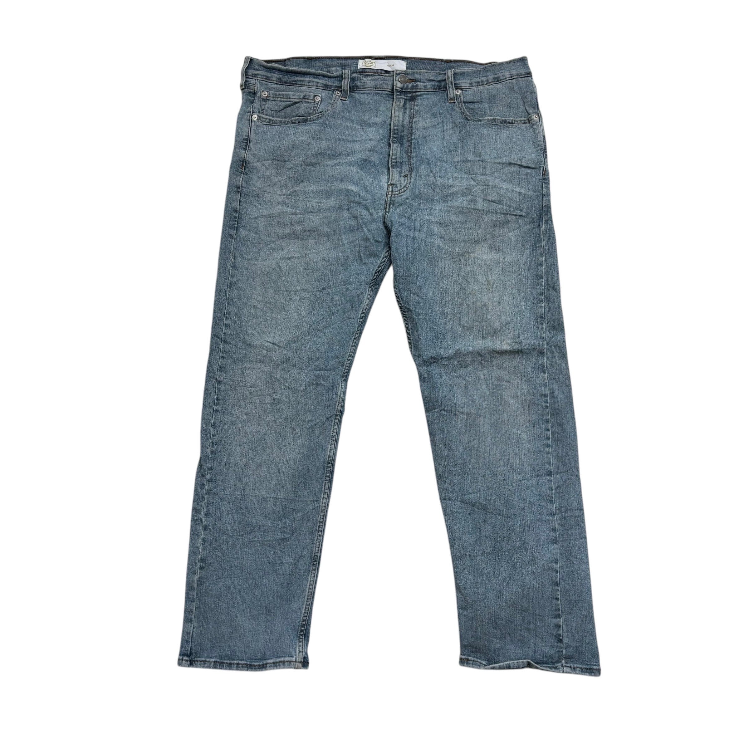 Levis Signature Jeans W40 L30 Mens Mid Blue Regular Straight Fit Stretch Denim