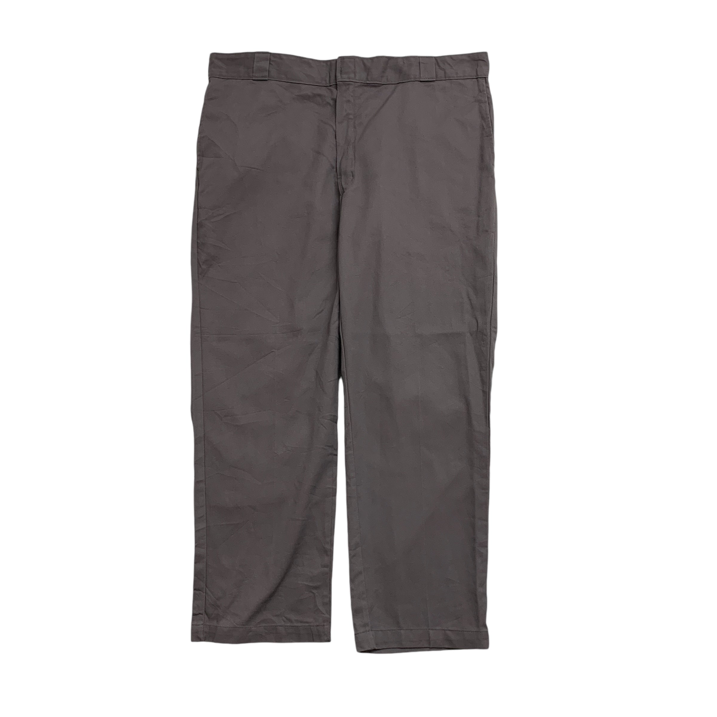 Dickies 874 Trousers W42 L30 Mens Grey Pants Original Straight Fit Workwear