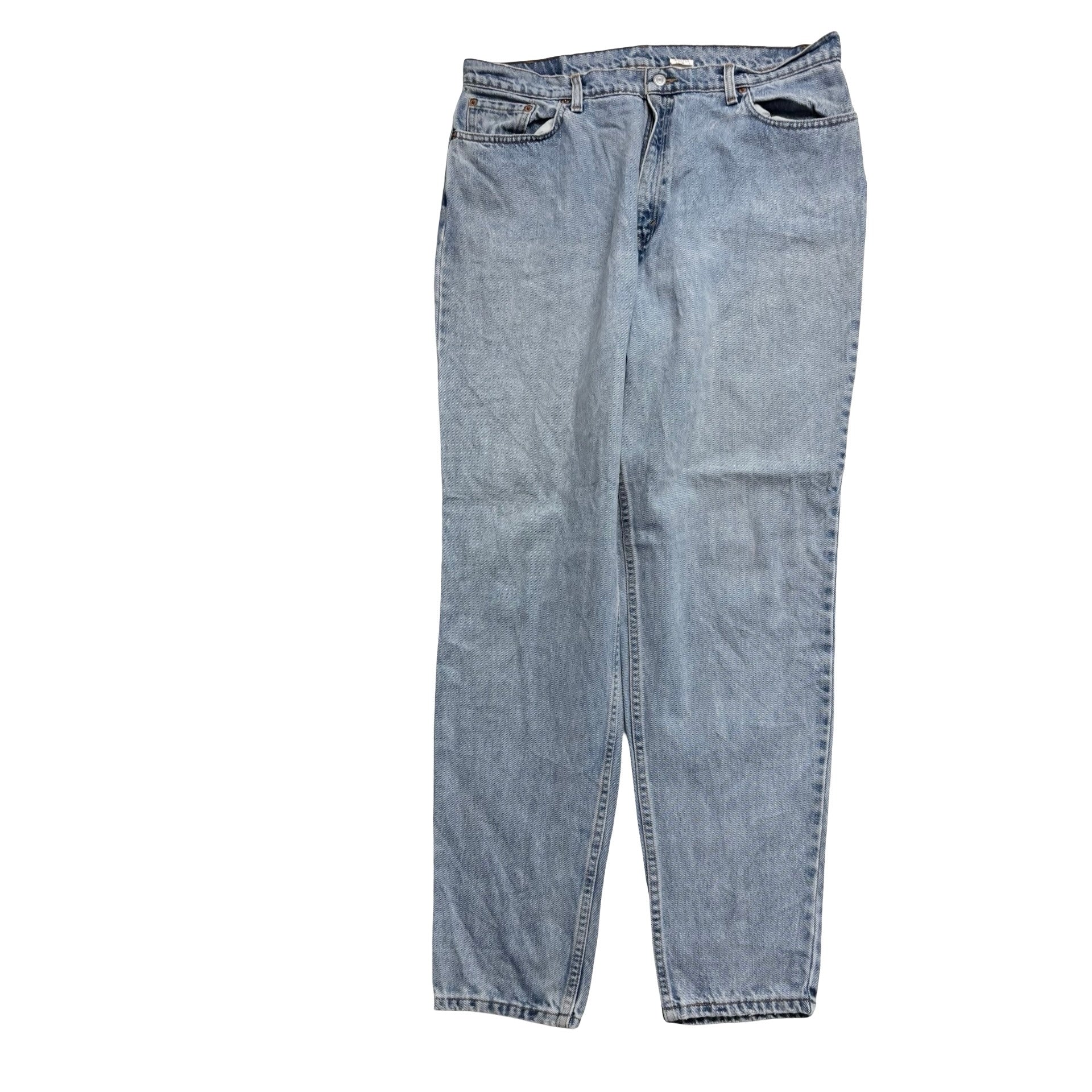 Levis 550 Jeans W38 L34 Womens Light Blue Relaxed Tapered Fit Denim