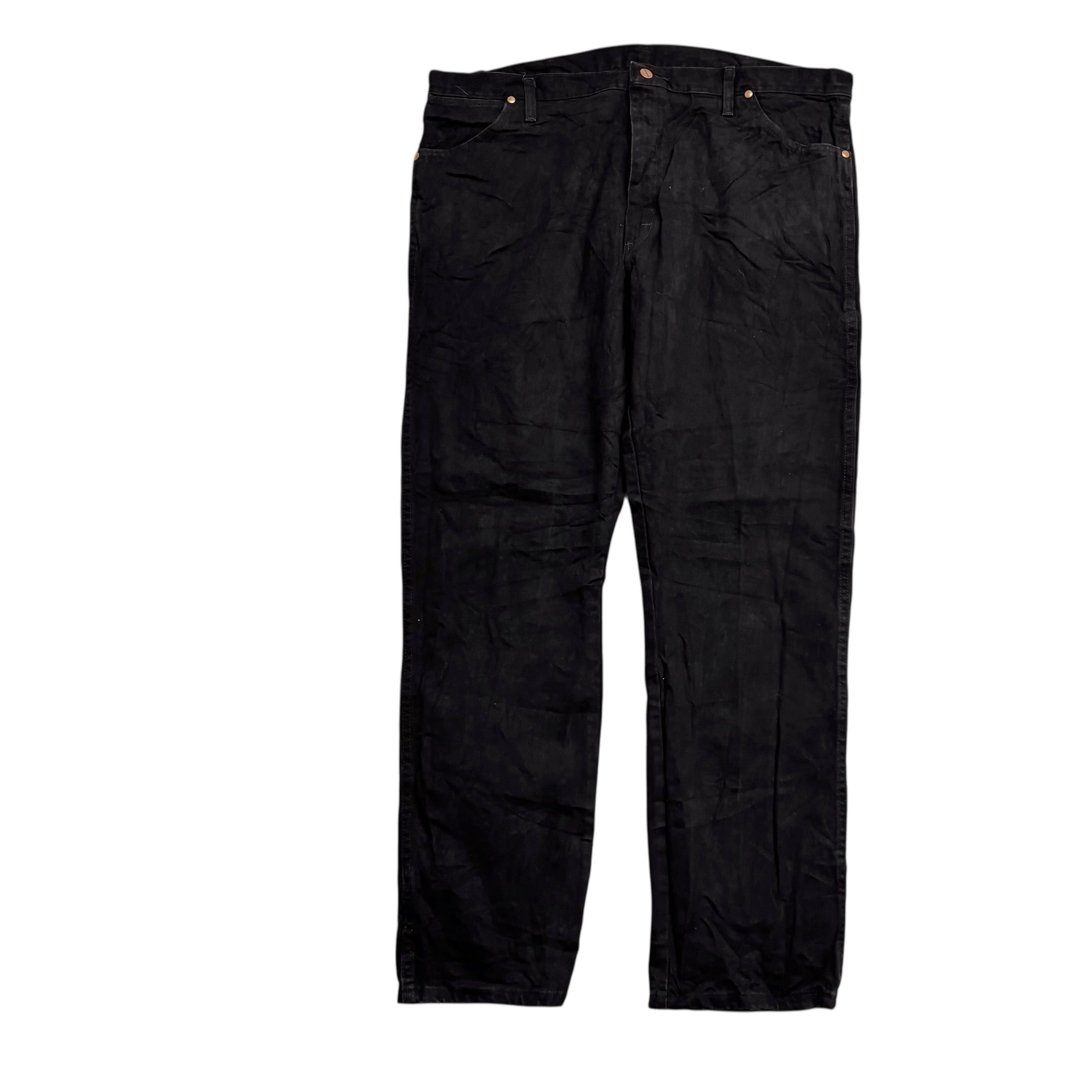 Wrangler Jeans Cowboy Cut W42 L34 Mens Black 13MWZ Original Fit Denim (E)