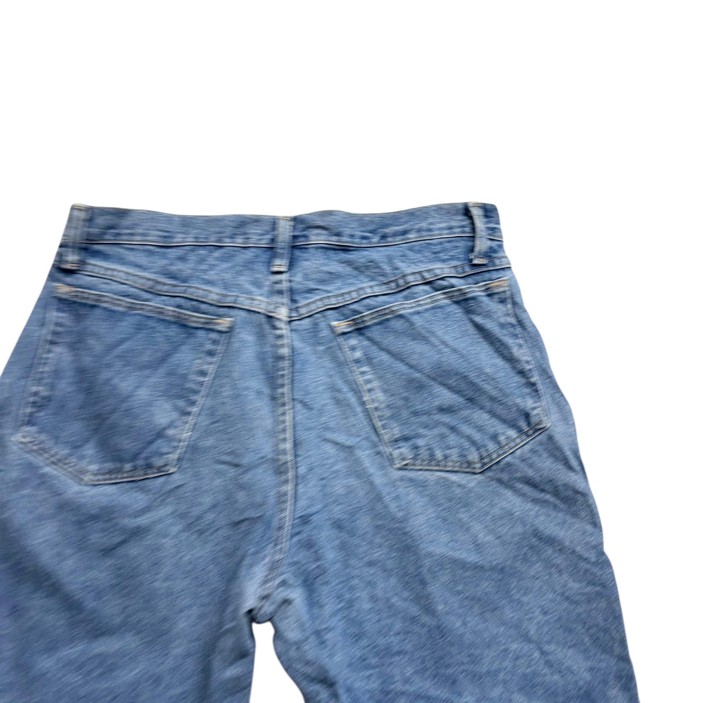 Vintage Wrangler Baggy Jorts W33 Mens Denim Shorts Mid Blue Relaxed Fit