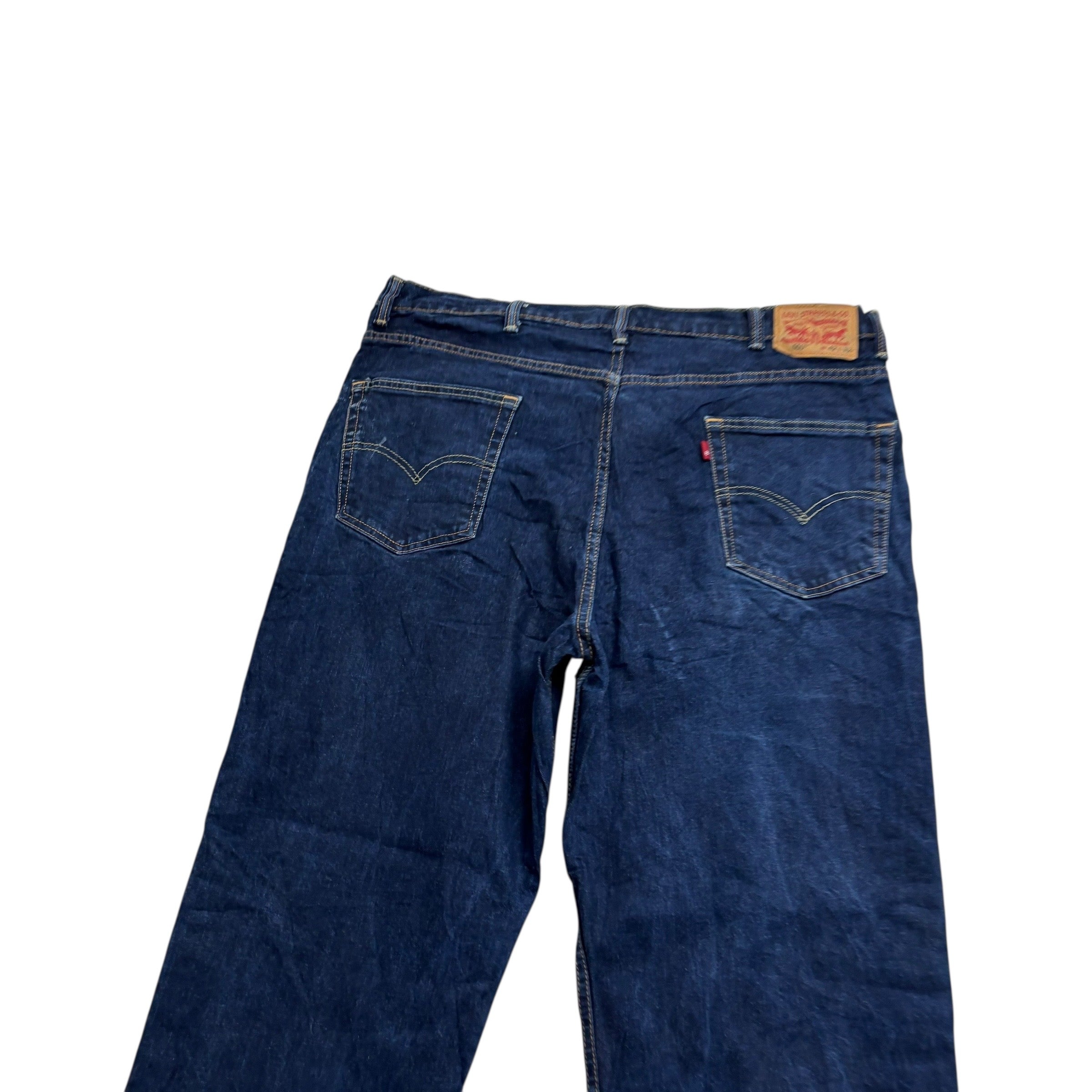 Levis 550 Jeans W40 L32 Mens Dark Blue Baggy Relaxed Straight Fit Stretch Denim