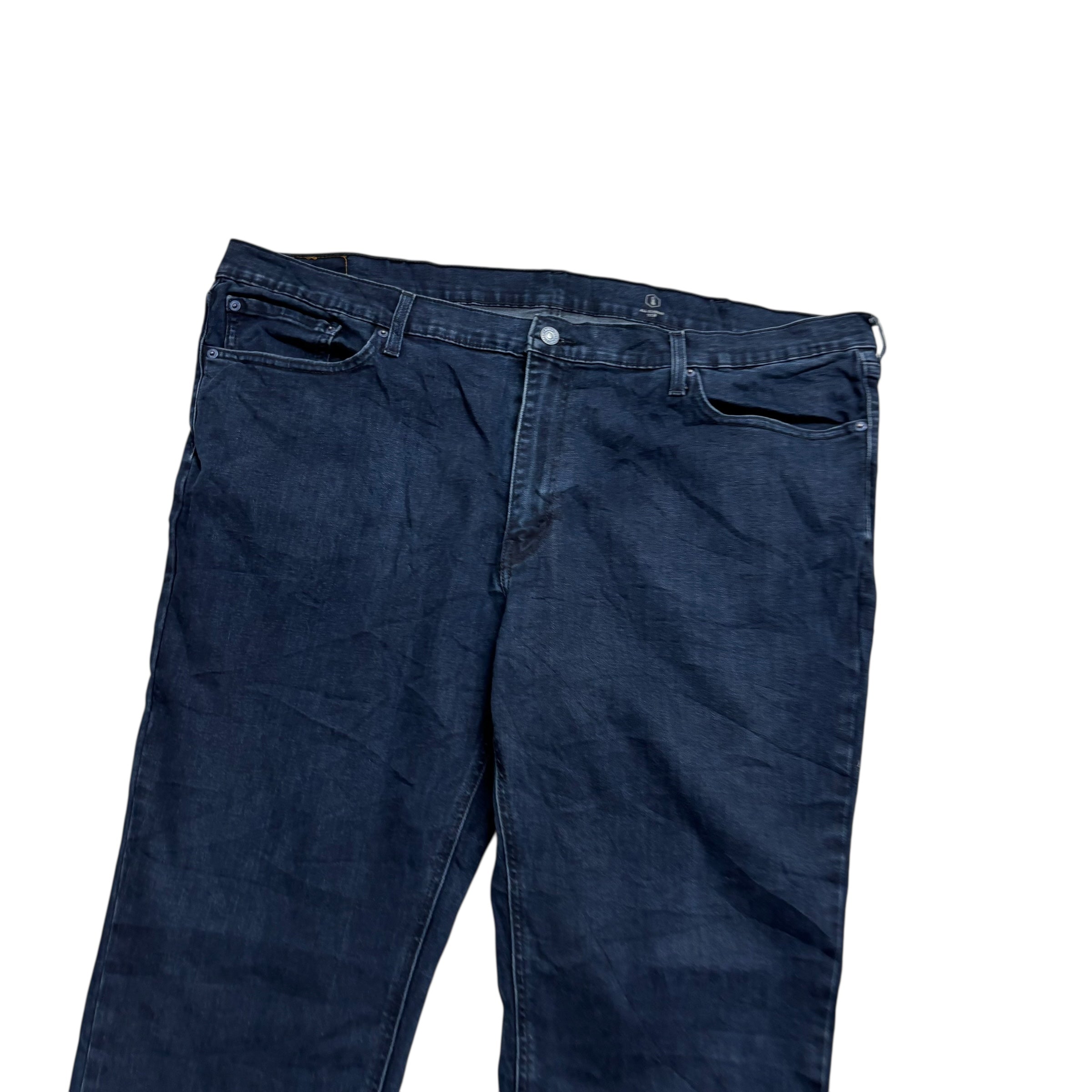 Levis 541 Jeans W46 L30 Mens Navy Blue Athletic Tapered Fit Stretch Denim (E)