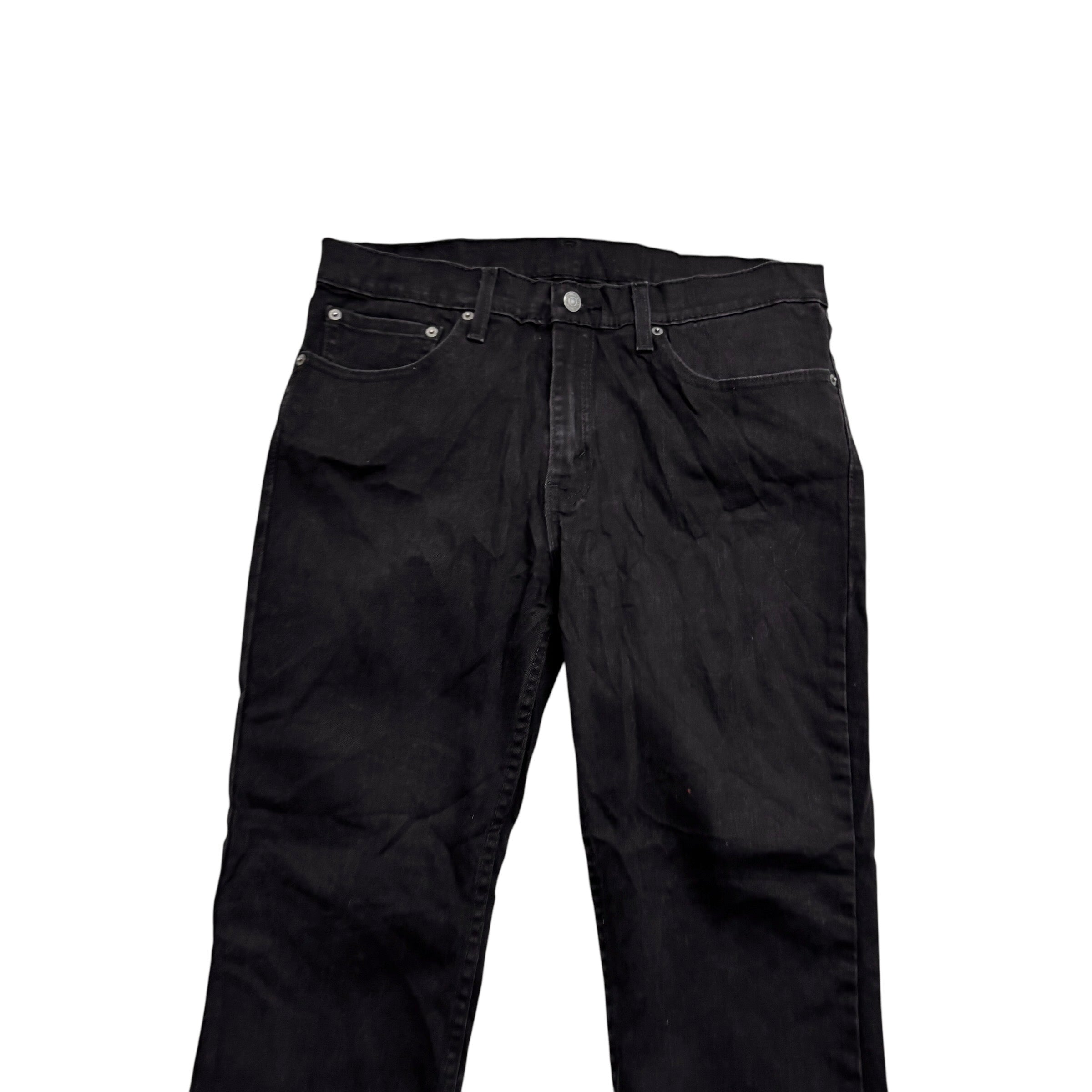 Levis 511 Jeans W34 L29 Mens Black Slim Fit Stretch Denim (E)
