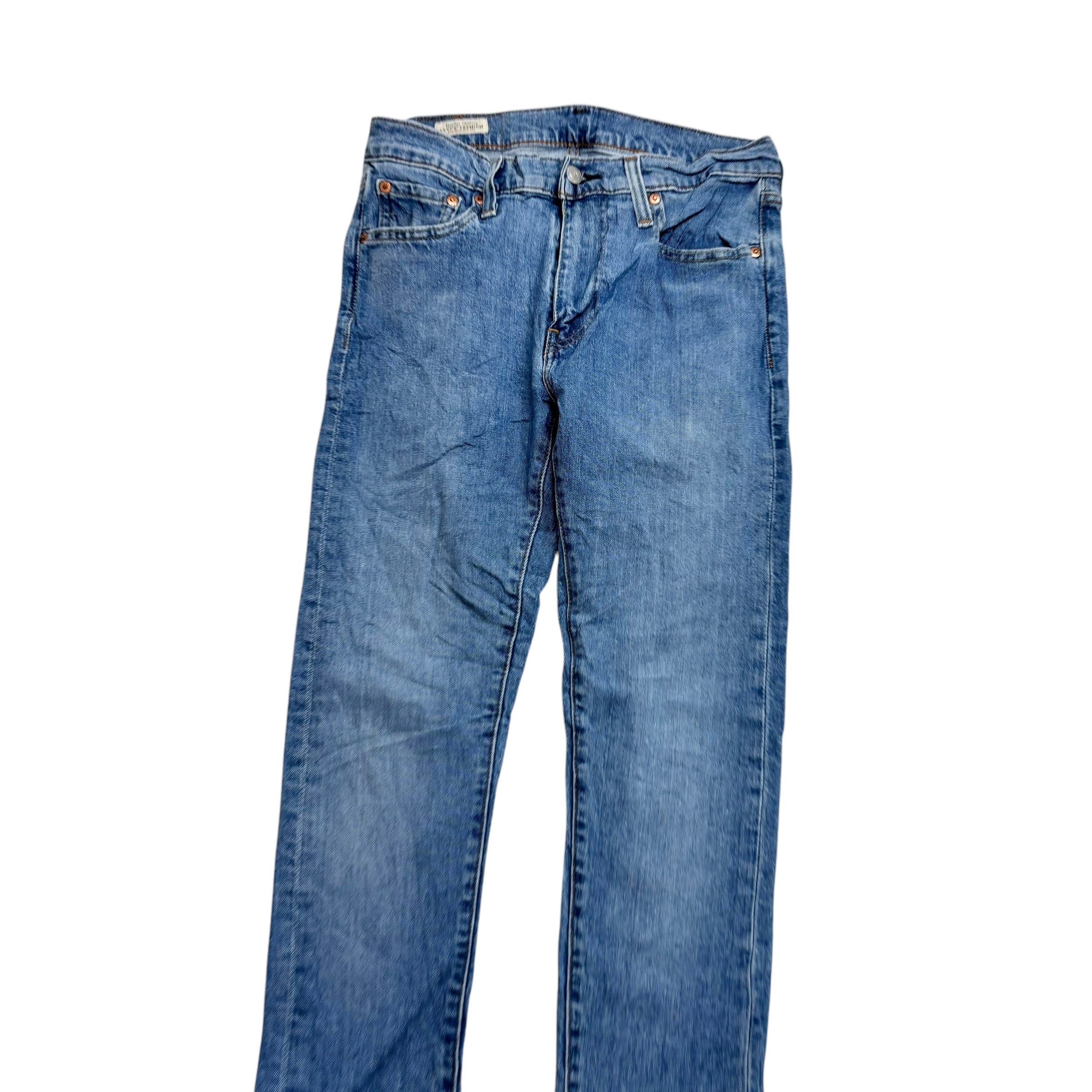 Levis Skinny Tapered Jeans W29 L32 Mens Light Blue Premium Stretch Denim (E)