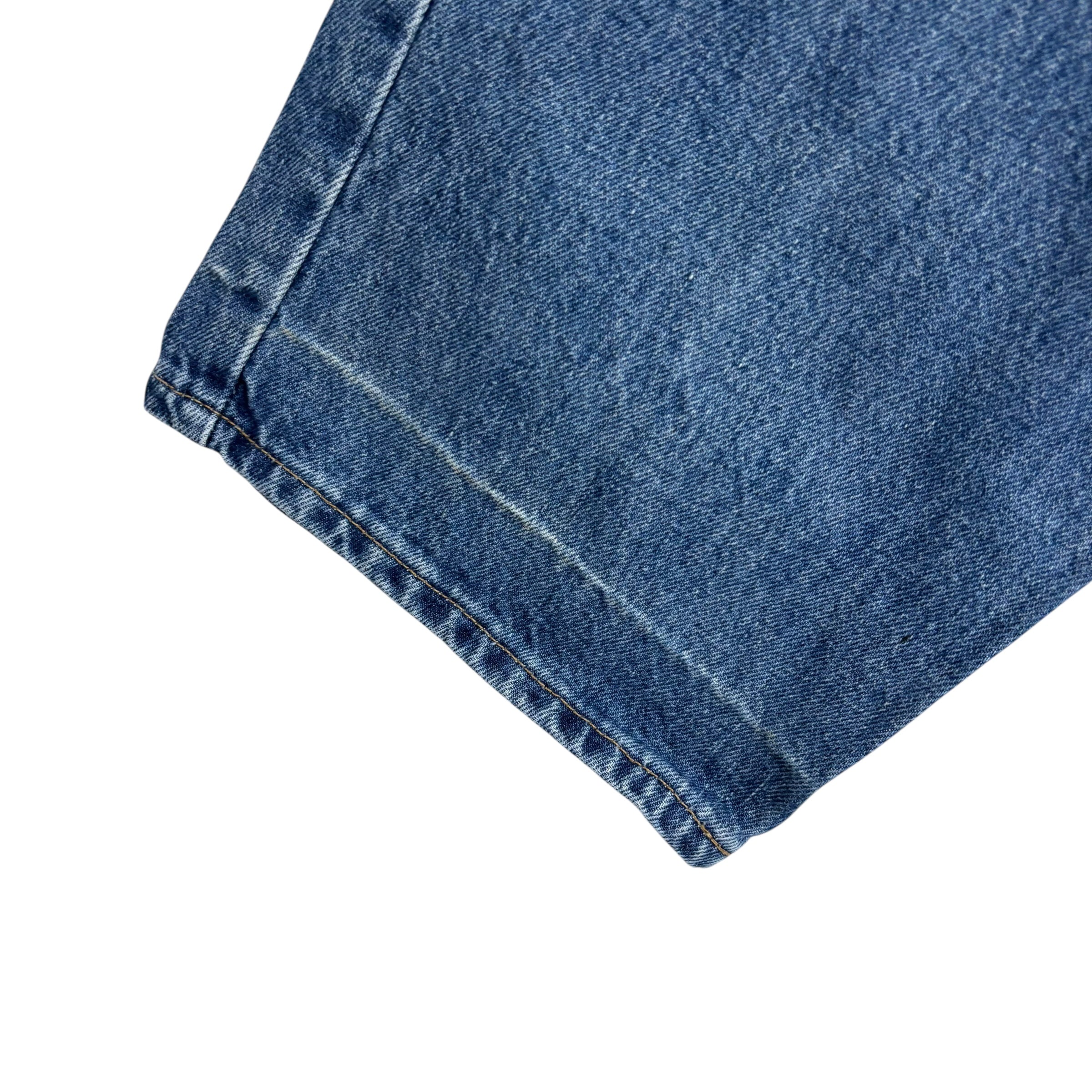 Levis 550 Jeans W46 L30 Mens Mid Blue Relaxed Straight Fit Made In USA Vintage (F)