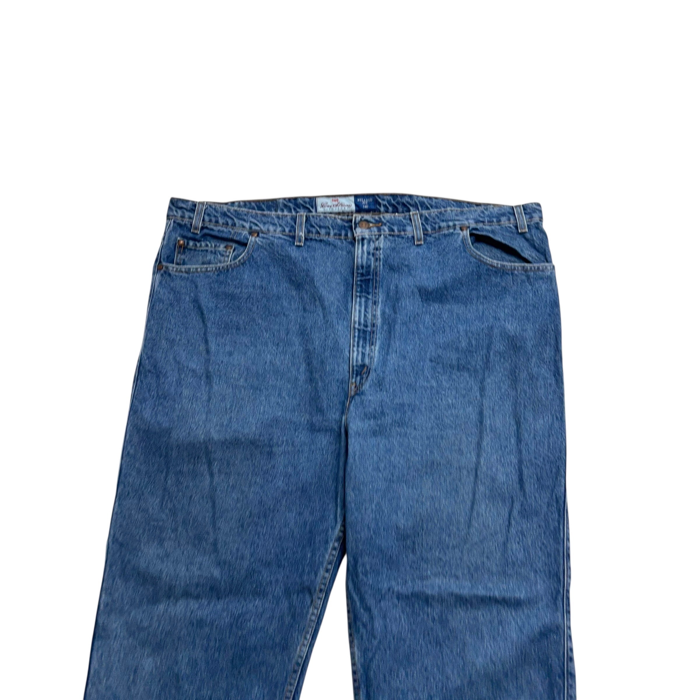 Levis 540 Jeans W48 L30 Mens Mid Blue Relaxed Straight Fit Vintage Denim