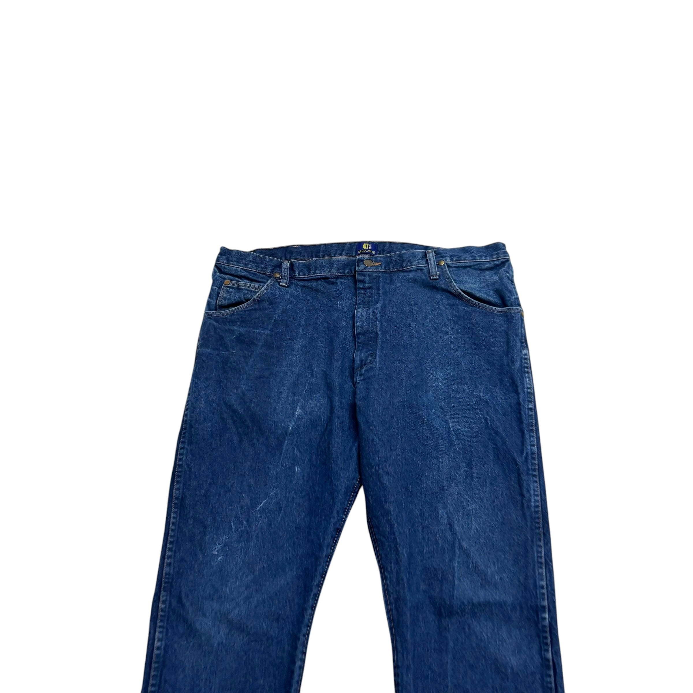 Wrangler Jeans Cowboy Cut W42 L30 Mens Dark Blue 47MWZ Original Fit Denim