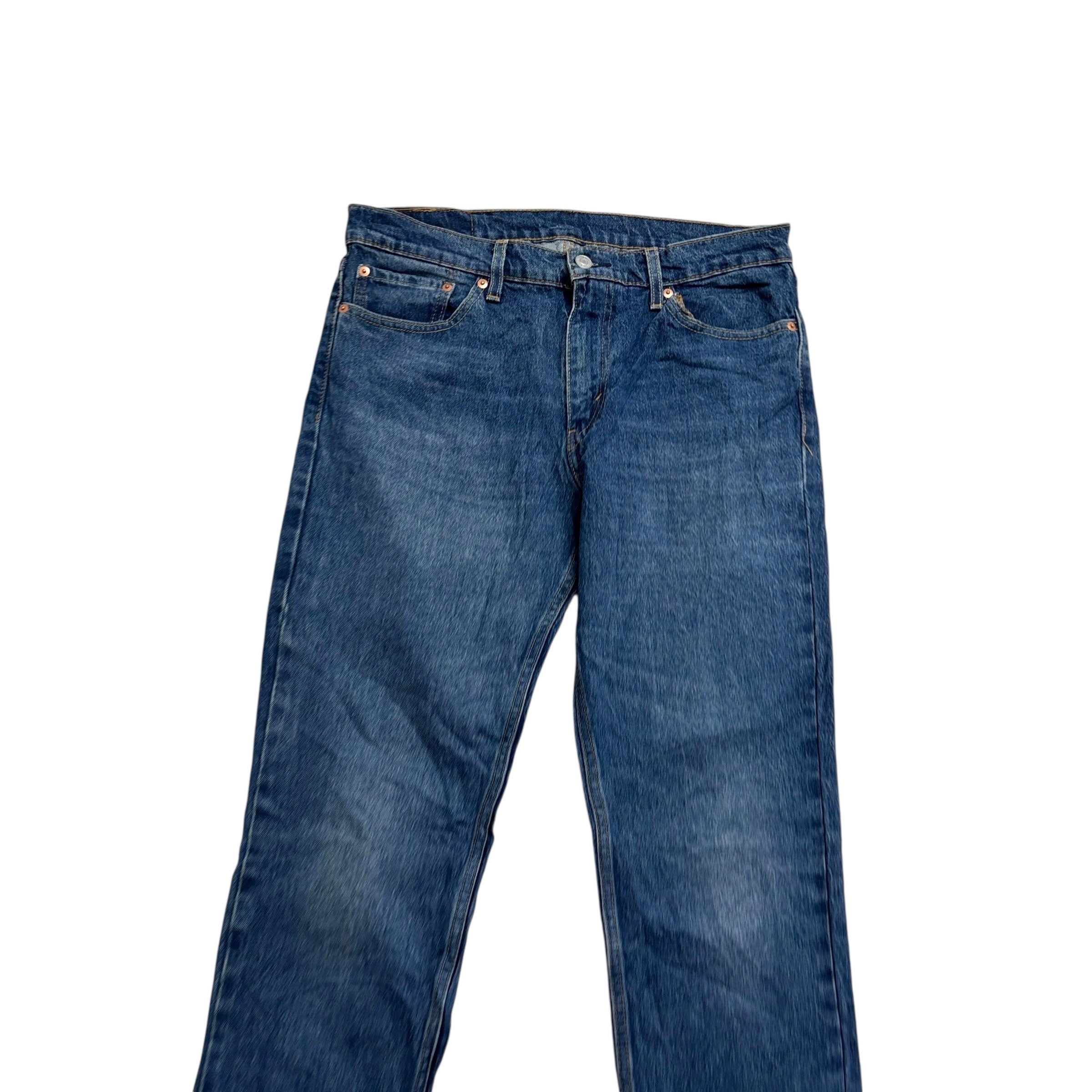 Levis 511 Jeans W33 L34 Mens Mid Blue Slim Fit Stretch Denim (E)