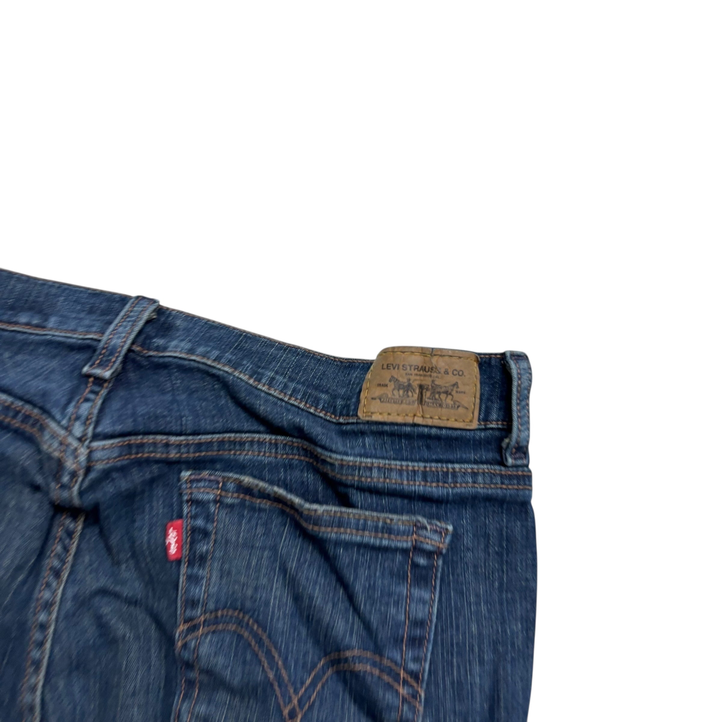 Levis 515 Jeans W32 L30 Womens Dark Blue Bootcut Fit Stretch Vintage (E)