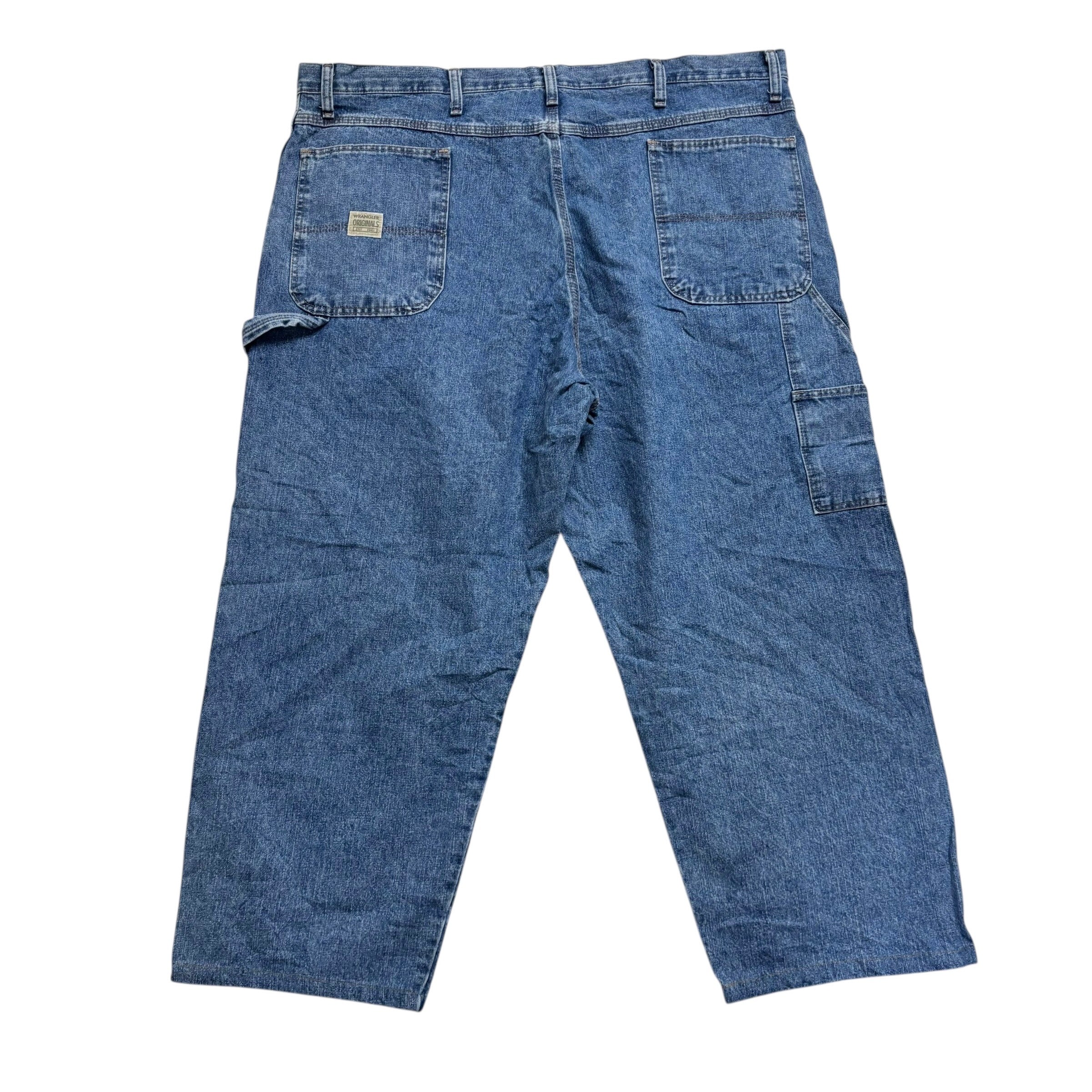 Wrangler Carpenter Jeans W42 L27 Mens Light Blue Relaxed Straight Fit Denim (E)