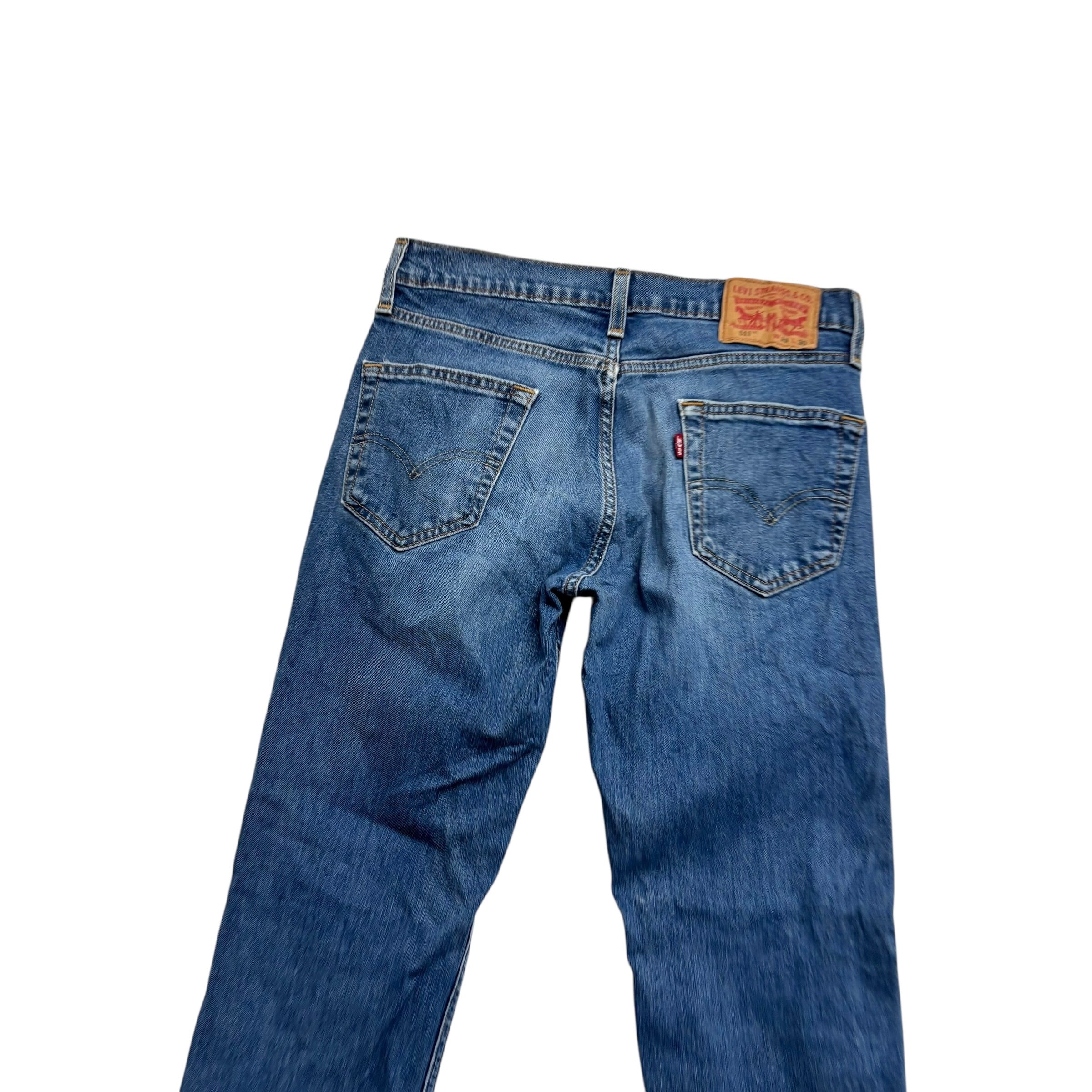 Levis 511 Jeans W29 L30 Mens Mid Blue Slim Fit Stretch Denim (E)