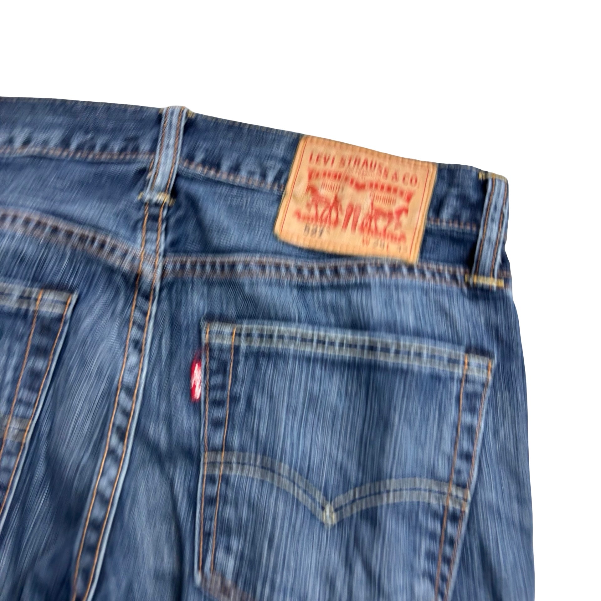 Levis 527 Jeans W29 L31 Mens Mid Blue Slim Bootcut Fit Denim